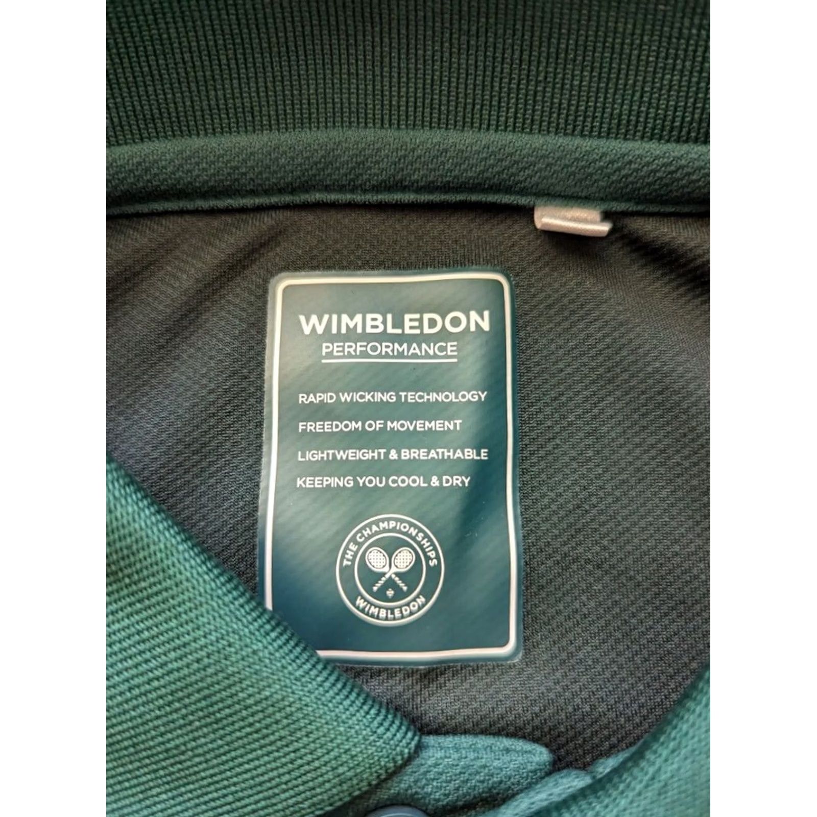 Vintage WIMBLEDON PERFORMANCE Polo shirt Mens Size S Green Size US S / EU 44-46 / 1 - 3 Thumbnail
