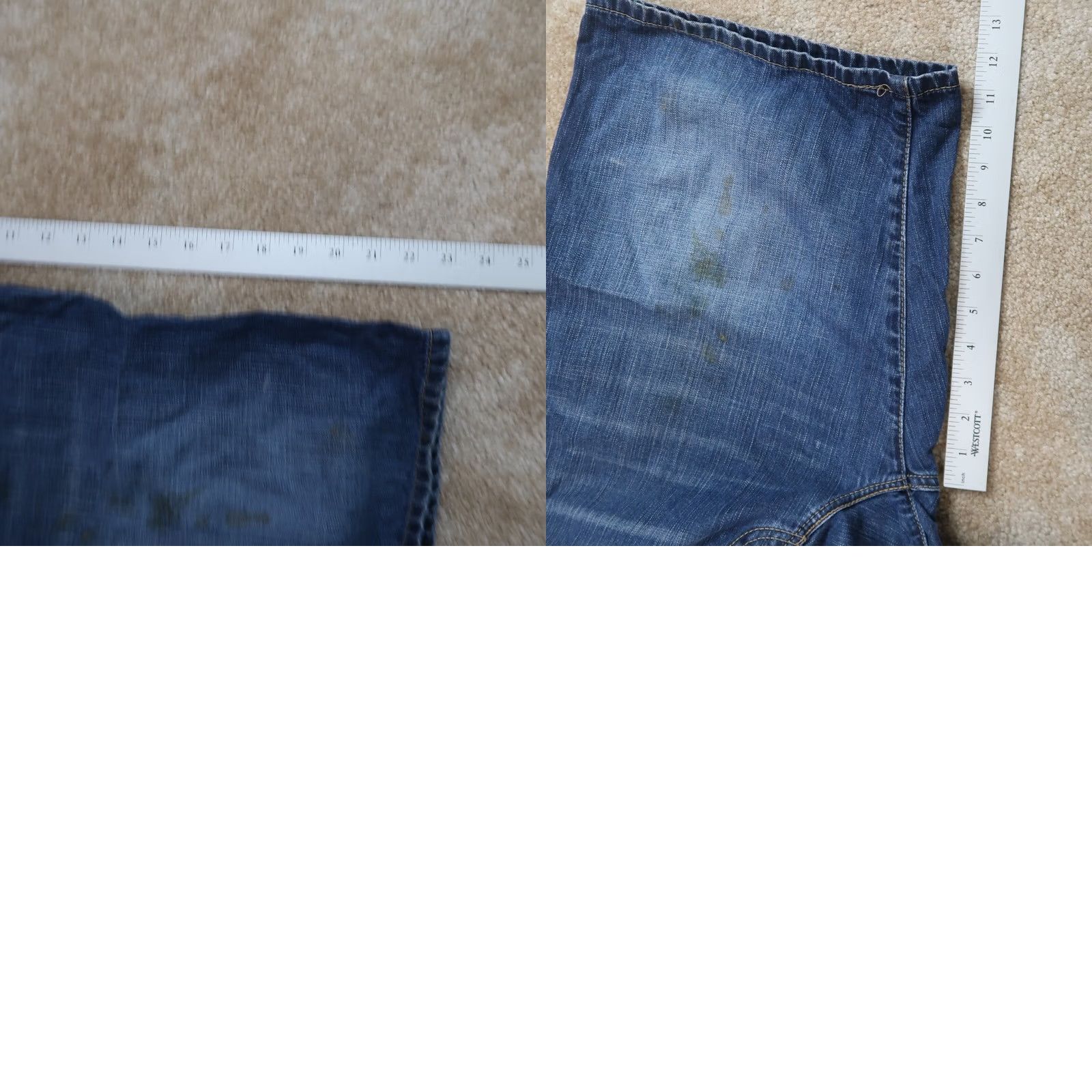 Levi's Levi's 569 Loose Fit Shorts Mens 34 Blue Denim Distressed Baggy Bermuda Casual 5-Pocket Pattern Solid Vintage: No? Size US 34 / EU 50 - 9 Thumbnail