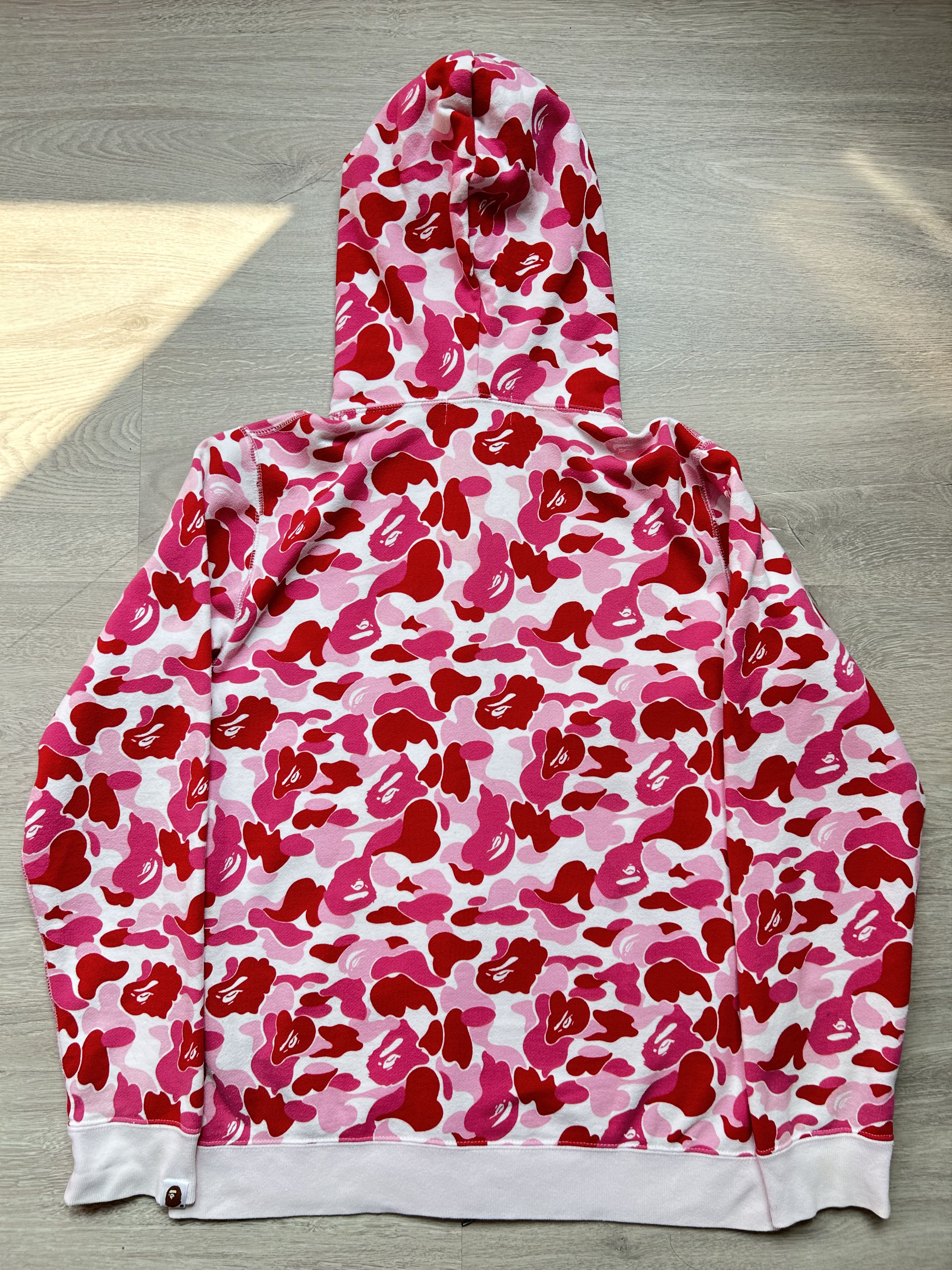 Bape BAPE LOGO ABC Camo Pink Full Zip Hoodie [Size S] Size S / US 4 / IT 40 - 6 Thumbnail