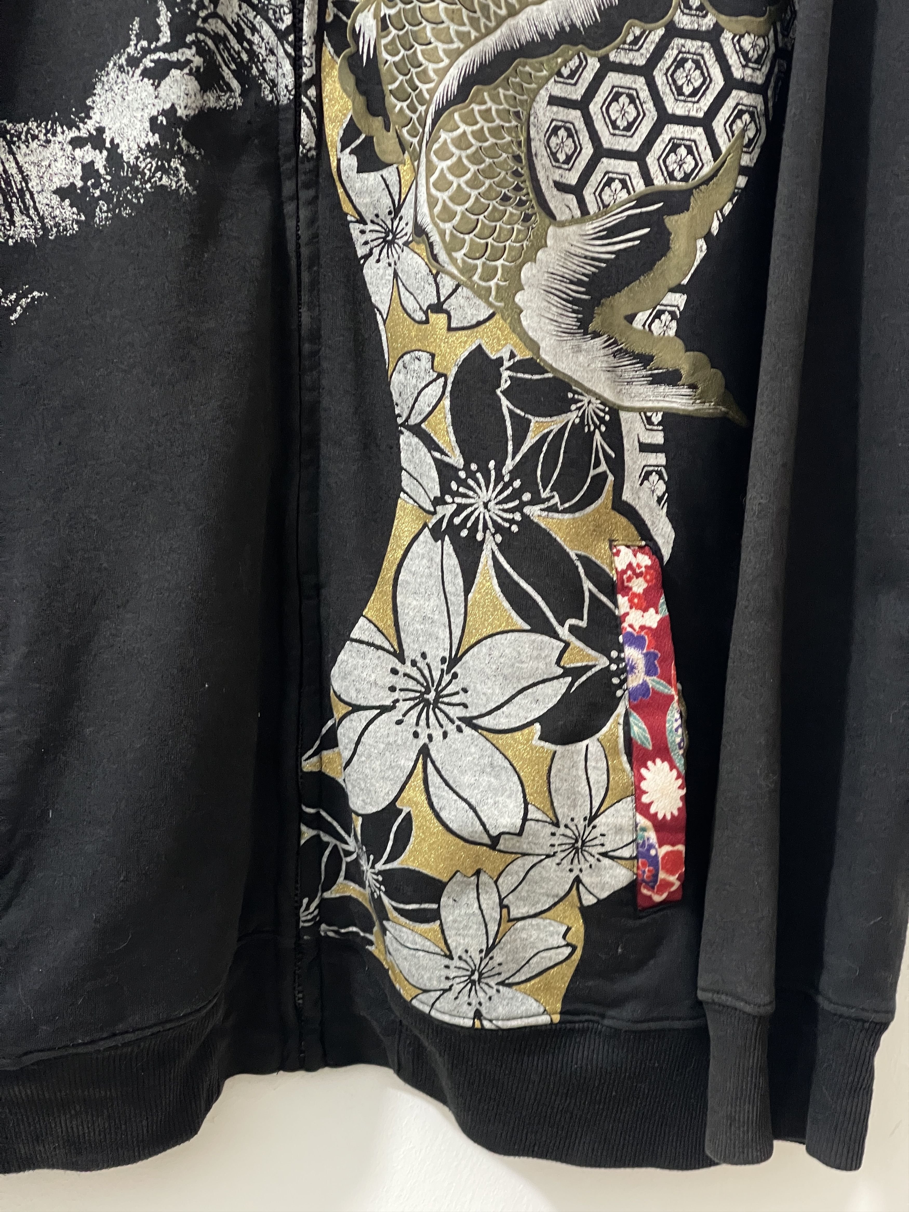 Japanese Brand 2000s Japanese AOP Sukajan Art Y2k Archive Hoodie Size US XL / EU 56 / 4 - 4 Thumbnail