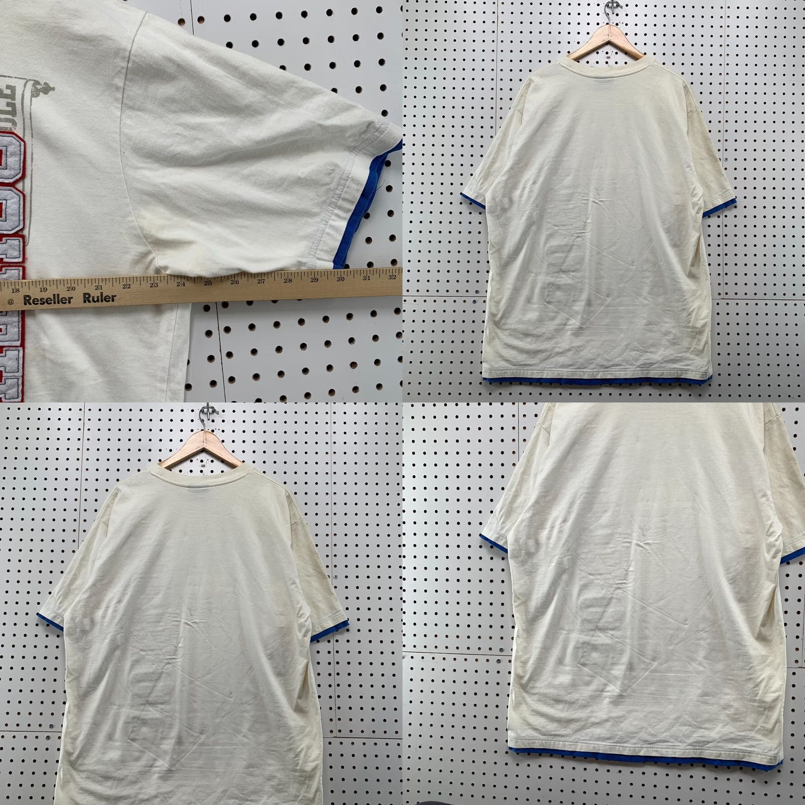 Southpole VINTAGE SouthPole Shirt Mens 2XL White Blue Embroidered Spell Out Y2K Size US XXL / EU 58 / 5 - 9 Thumbnail