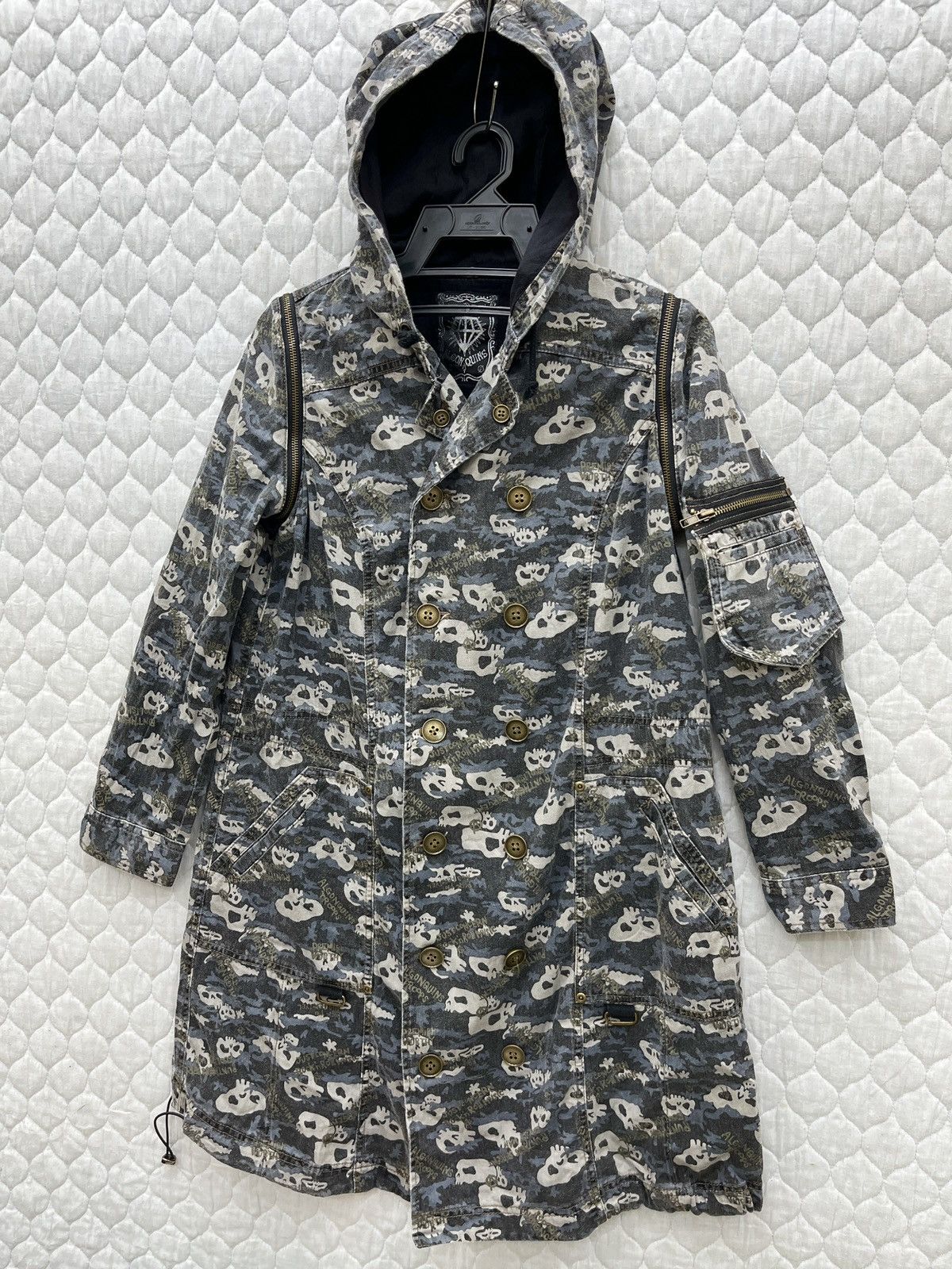 If Six Was Nine × Japanese Brand 🔥🔥ARCHIVE ALGON QUINS SKULLS PRINT DETACHABLE SLEEVE JACKET Size S / US 4 / IT 40 - 3 Thumbnail