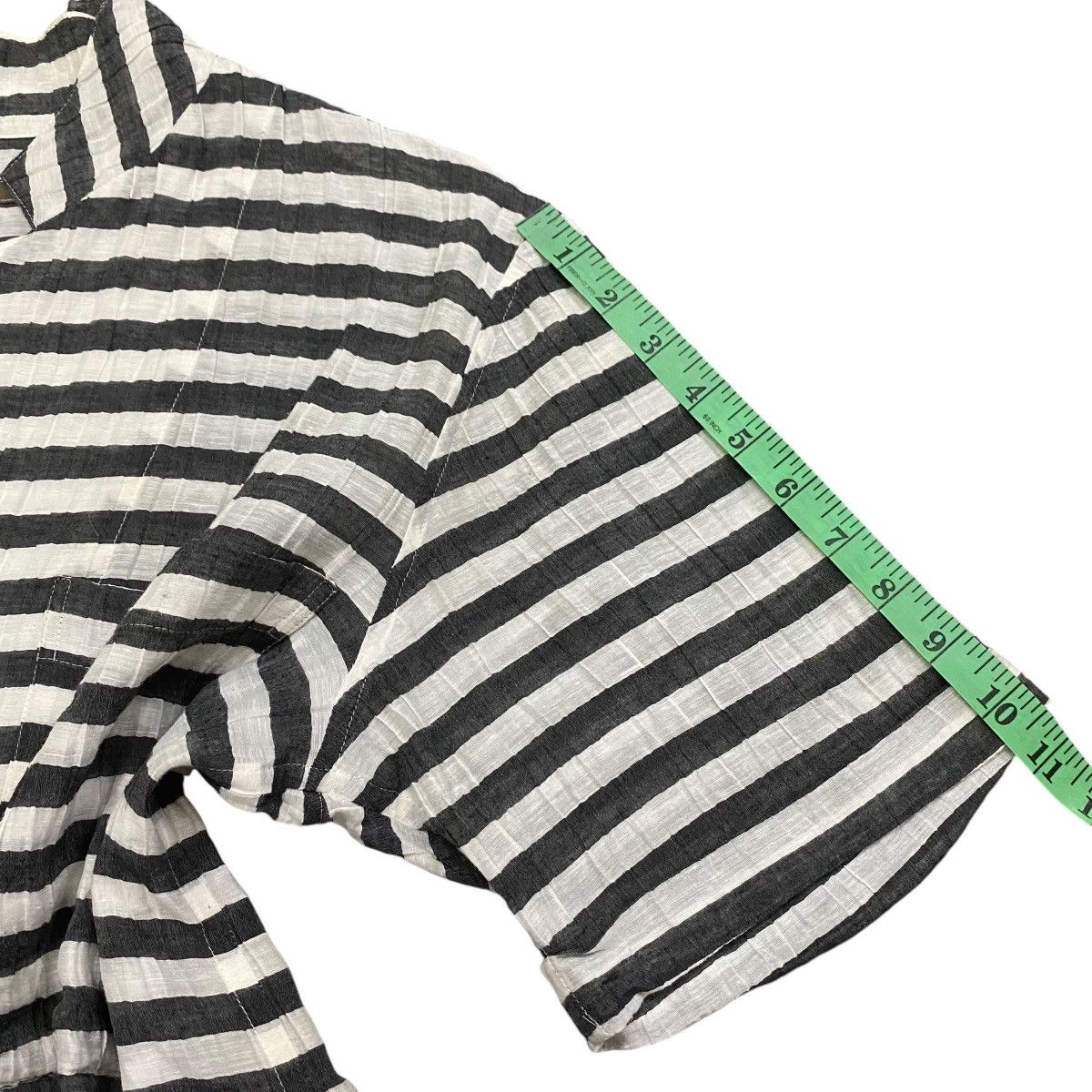 Y's × Yohji Yamamoto Vintage Y's Yohji Yamamoto Beige Striped Shirt Button Size M / US 6-8 / IT 42-44 - 13 Thumbnail