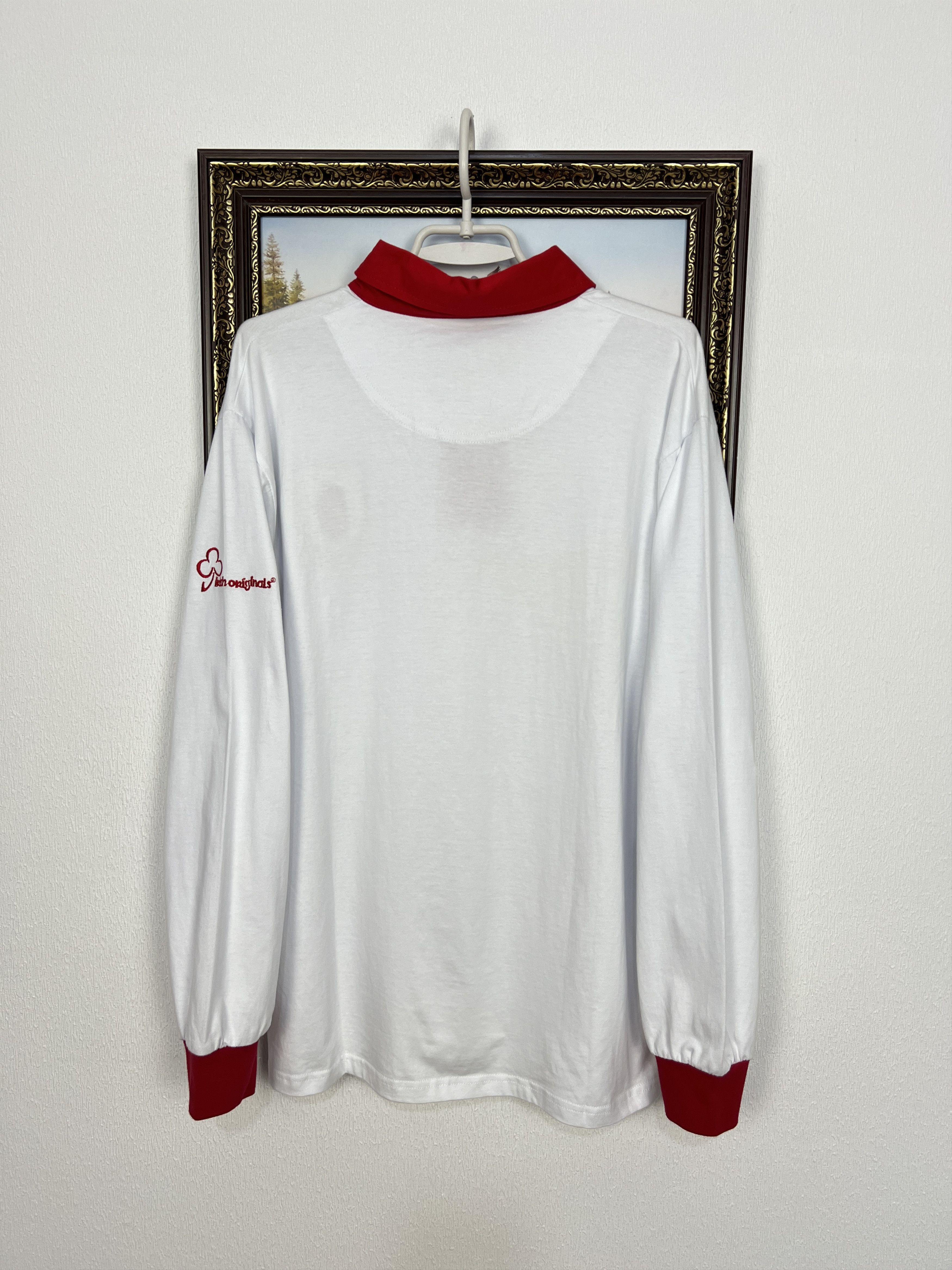 Vintage Ulster Rugby Union White Long Sleeve Jersey Mens Shirt Rare Size US L / EU 52-54 / 3 - 8 Thumbnail