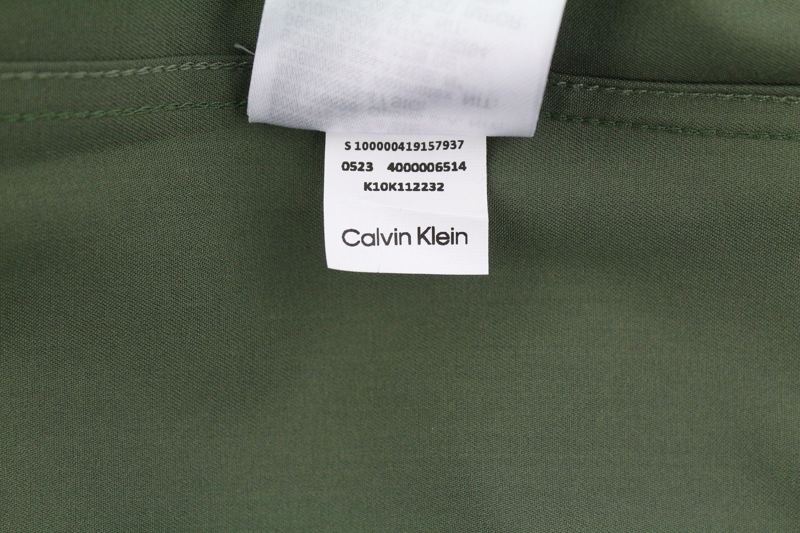 Calvin Klein MINIMAL TWILL TAIL S Green Patch Pocket 87676 Size US S / EU 44-46 / 1 - 10 Thumbnail
