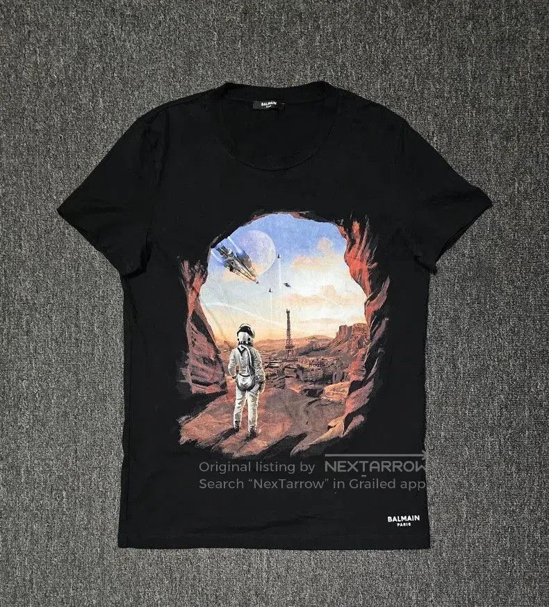Balmain Balmain Short Sleeve Graphic Print T. Size US M / EU 48-50 / 2 - 1 Thumbnail