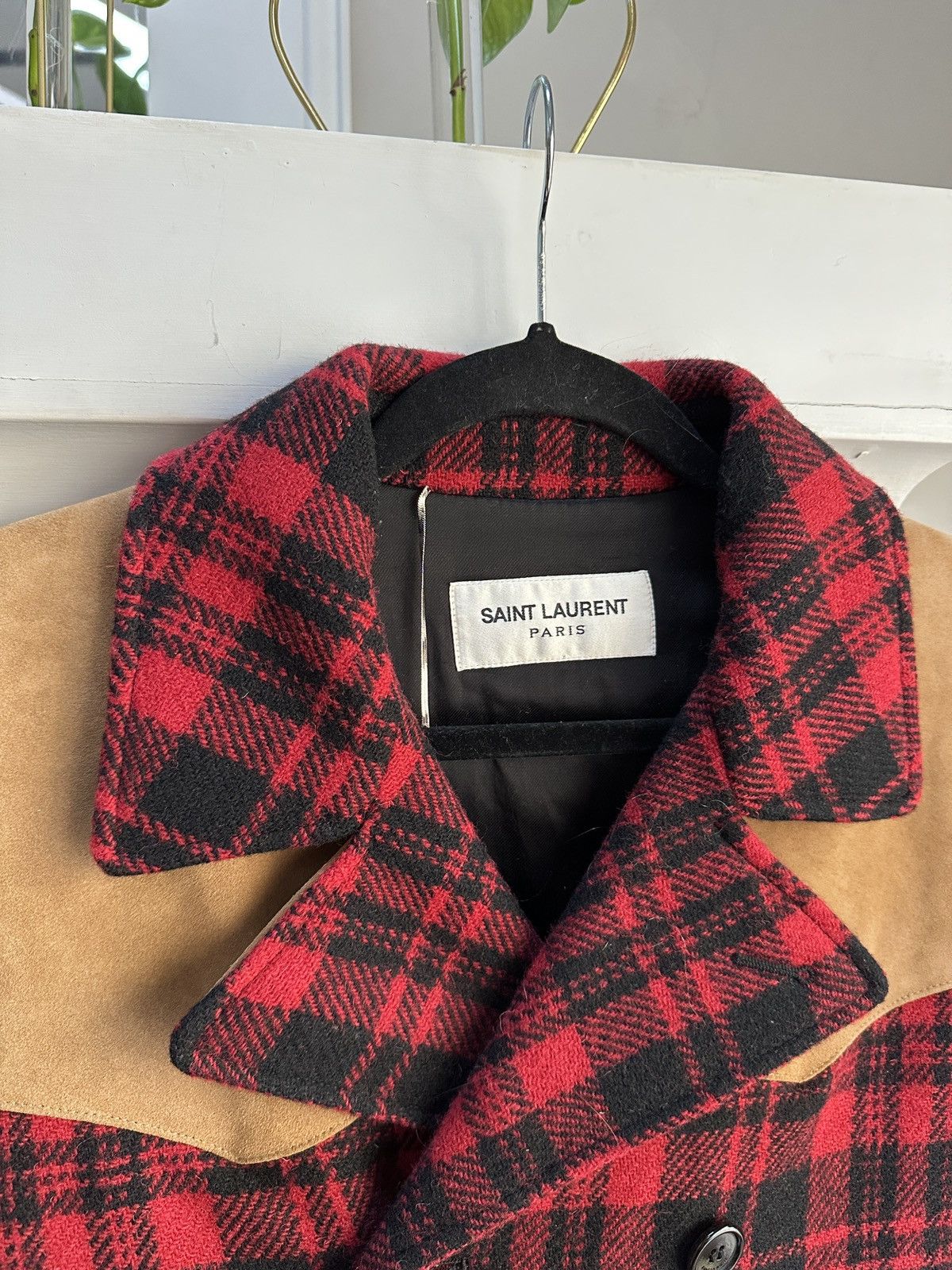 Saint Laurent Paris FW16 Western Flannel Caban Coat Size US S / EU 44-46 / 1 - 2 Thumbnail