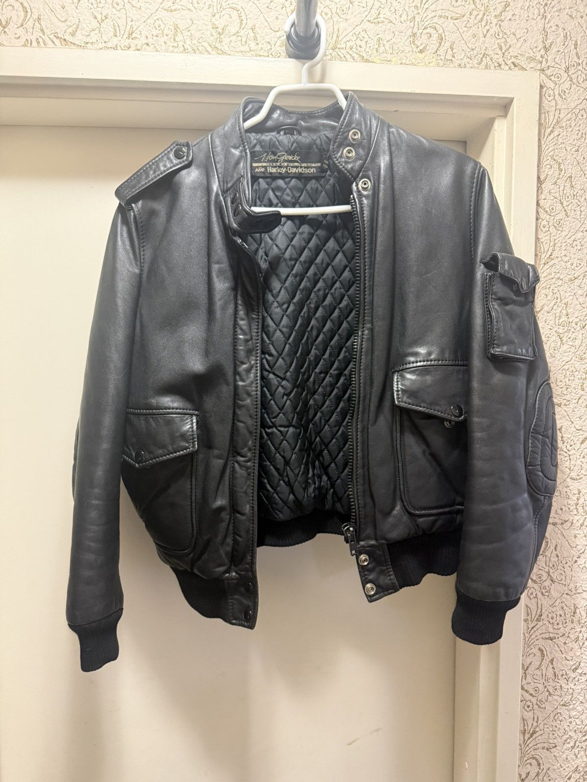 Hein Gericke Vintage Harley Leather Jacket Hein Gericke Black 40 Size M / US 6-8 / IT 42-44 - 1 Thumbnail