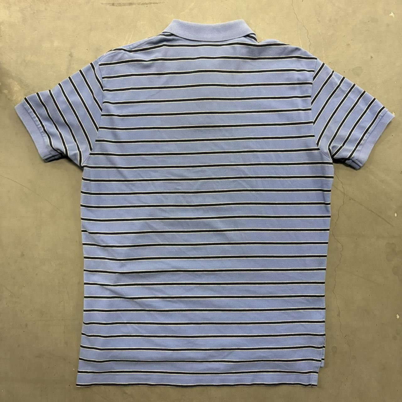 Polo Ralph Lauren Crazy Vintage Y2K/2000s Blue Striped Polo Ralph Lauren Polo Shirt! Size US L / EU 52-54 / 3 - 3 Thumbnail