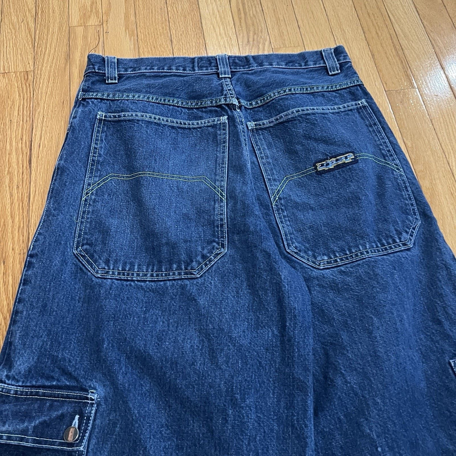 JNCO 90s USA made Vintage GAT Flare Baggy Denim Pants Rave Y2K Size US 34 / EU 50 - 12 Thumbnail
