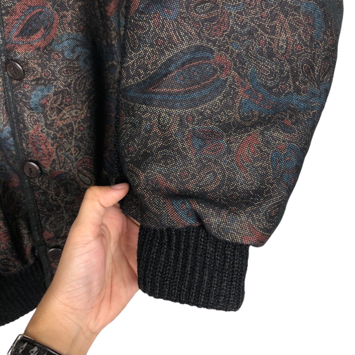 Japanese Brand 📌Vintage Bomber Jacket Floral Full Print Issey Miyake Size US M / EU 48-50 / 2 - 16 Thumbnail