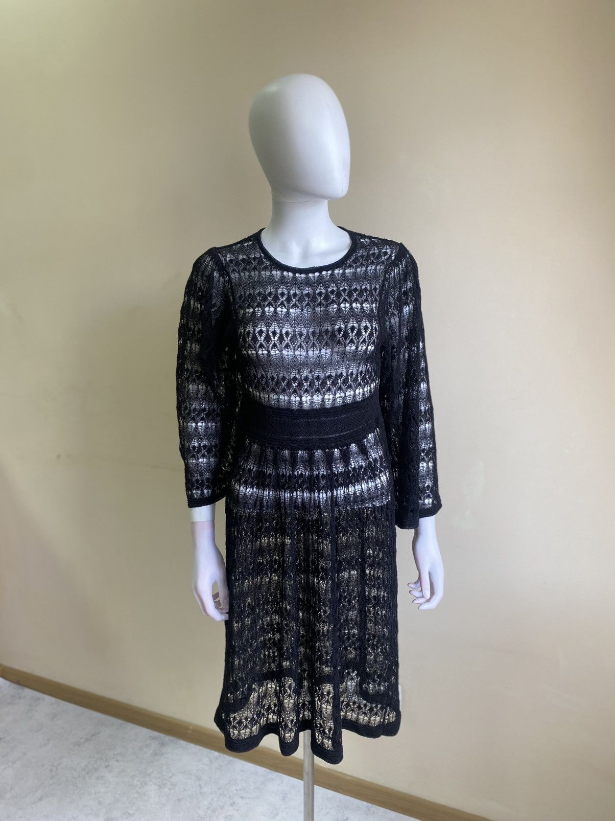 Isabel Marant Isabel Marant Black Lace Slip Knee Lenght Dress Size 40 Size S / US 4 / IT 40 - 2 Thumbnail