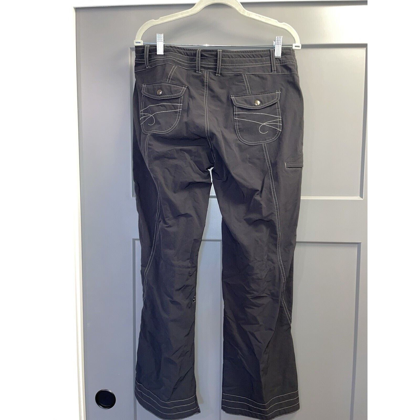 Kuhl KUHL Cargo Pants Women 10 Gray Nylon Blend Roll Tab Size 32" / US 10 / IT 46 - 4 Thumbnail