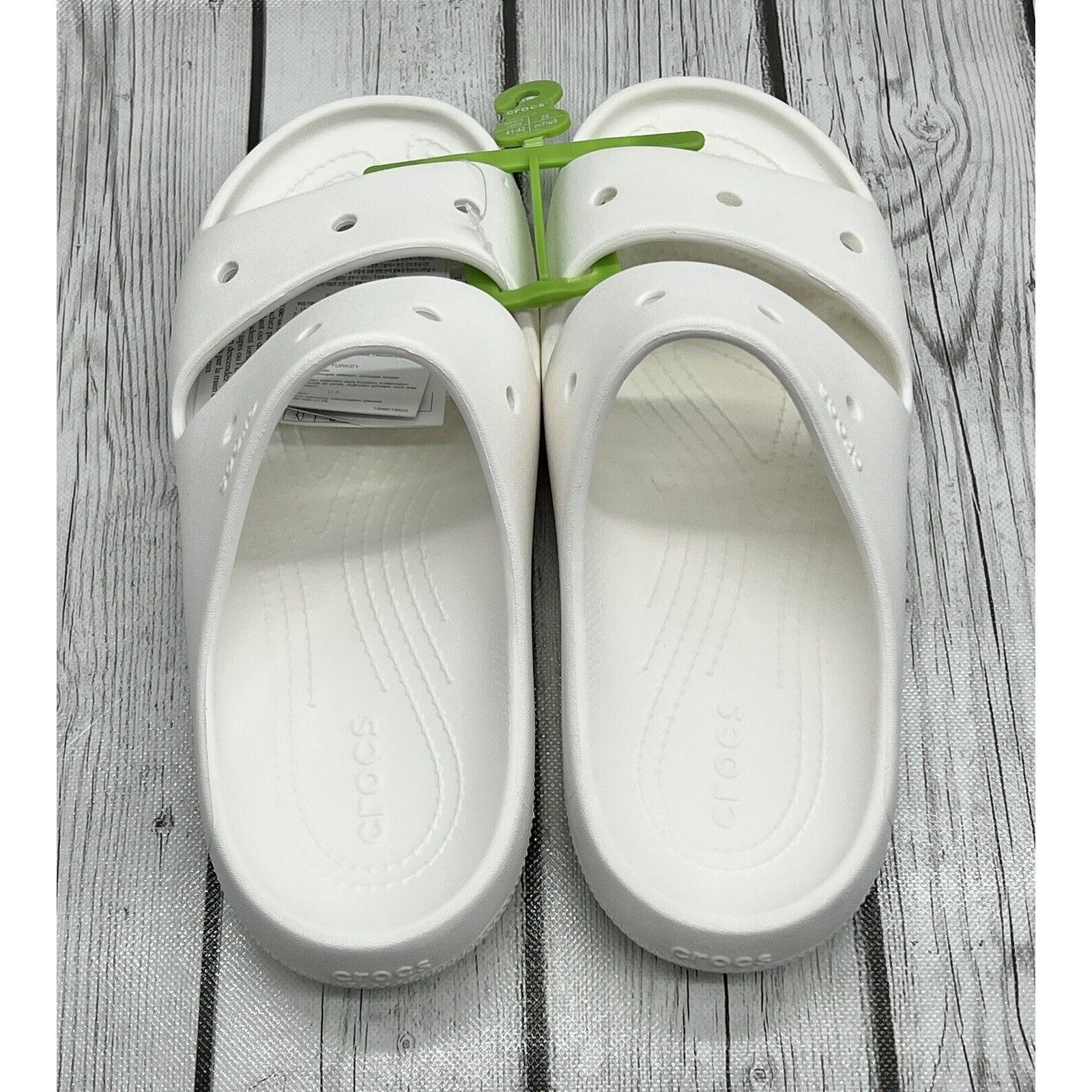 Crocs Size 9M/11W - Crocs Classic Sandals V2 White 209403 100 Size US 9 / EU 42 - 5 Thumbnail