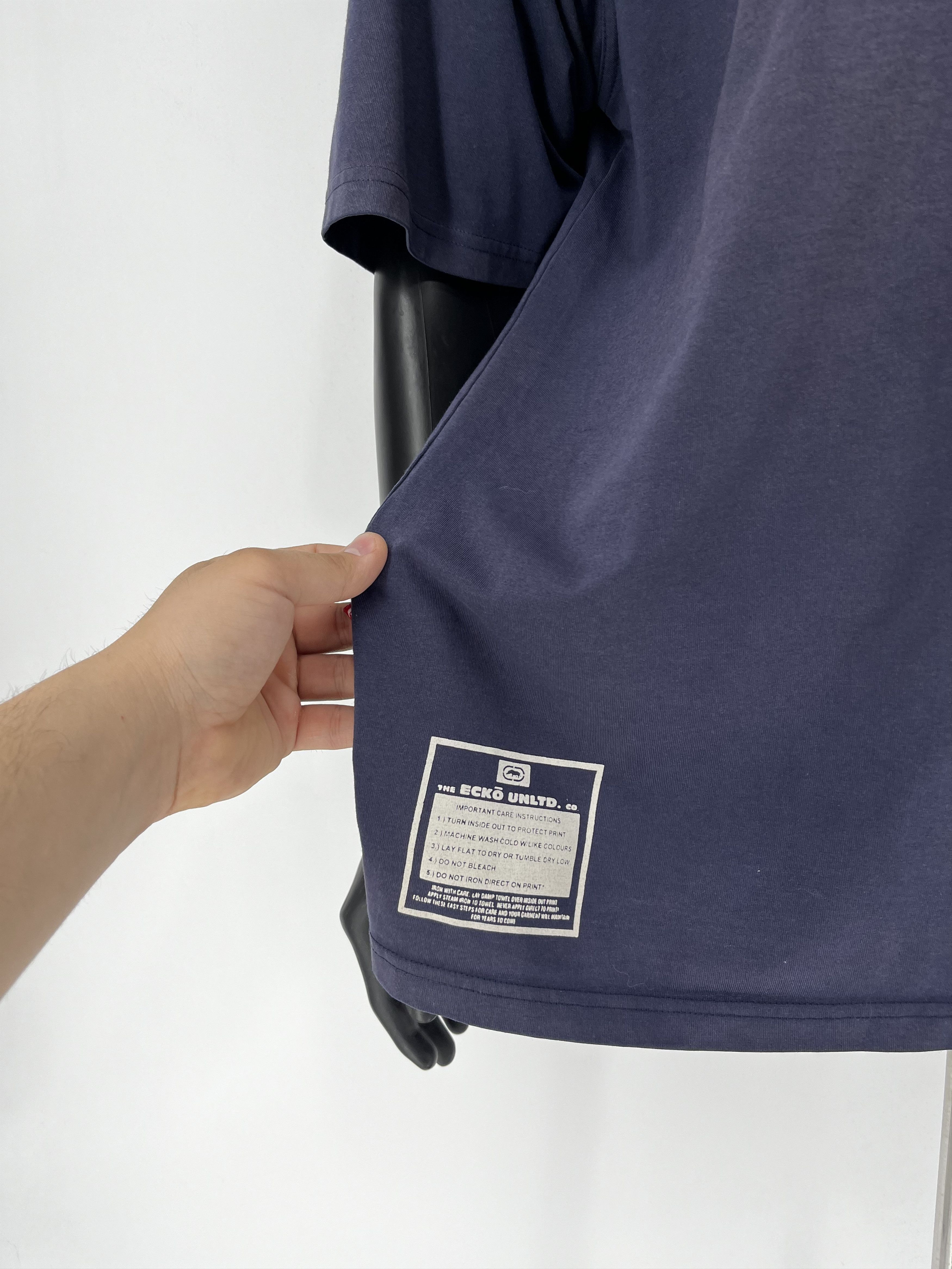 Ecko Unltd. Ecko Vintage Faded Rap Hip HoP T-Shirt Vintage Navy Tee Size US L / EU 52-54 / 3 - 6 Thumbnail
