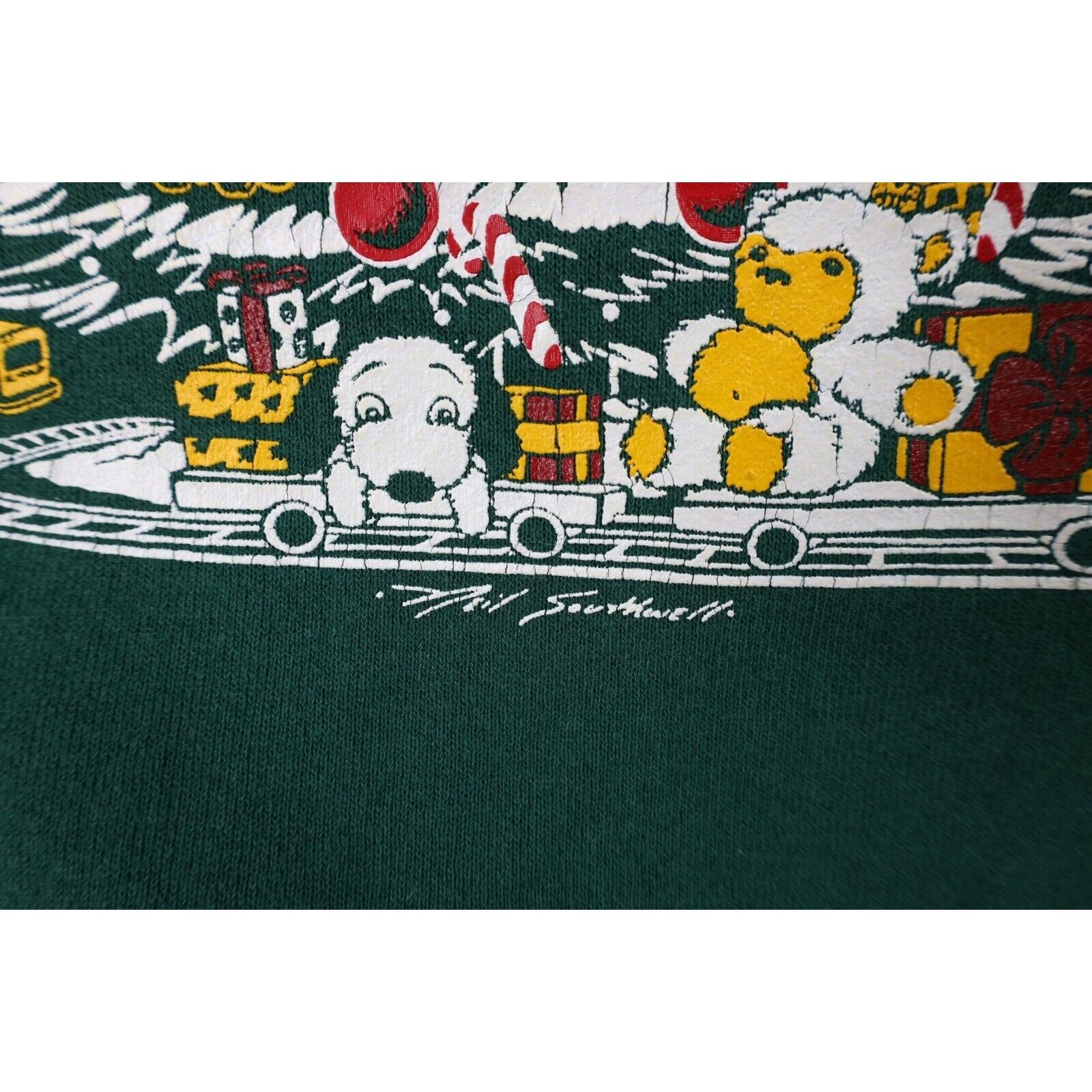 Vintage Vintage 90s Streetwear Christmas Undercover Santa Sweatshirt Size XL / US 12-14 / IT 48-50 - 5 Thumbnail
