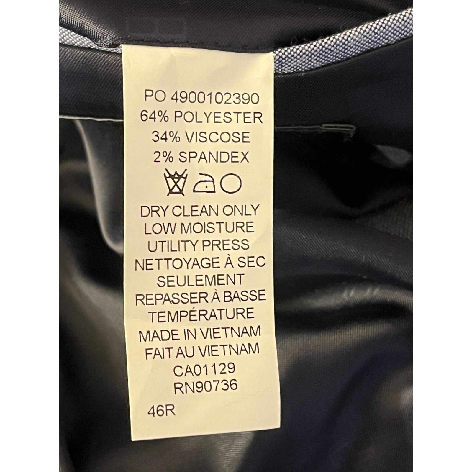 Tommy Hilfiger Tommy Hilfiger Men Suit Jacket 46R Gray Modern Fit Size 46R - 8 Thumbnail