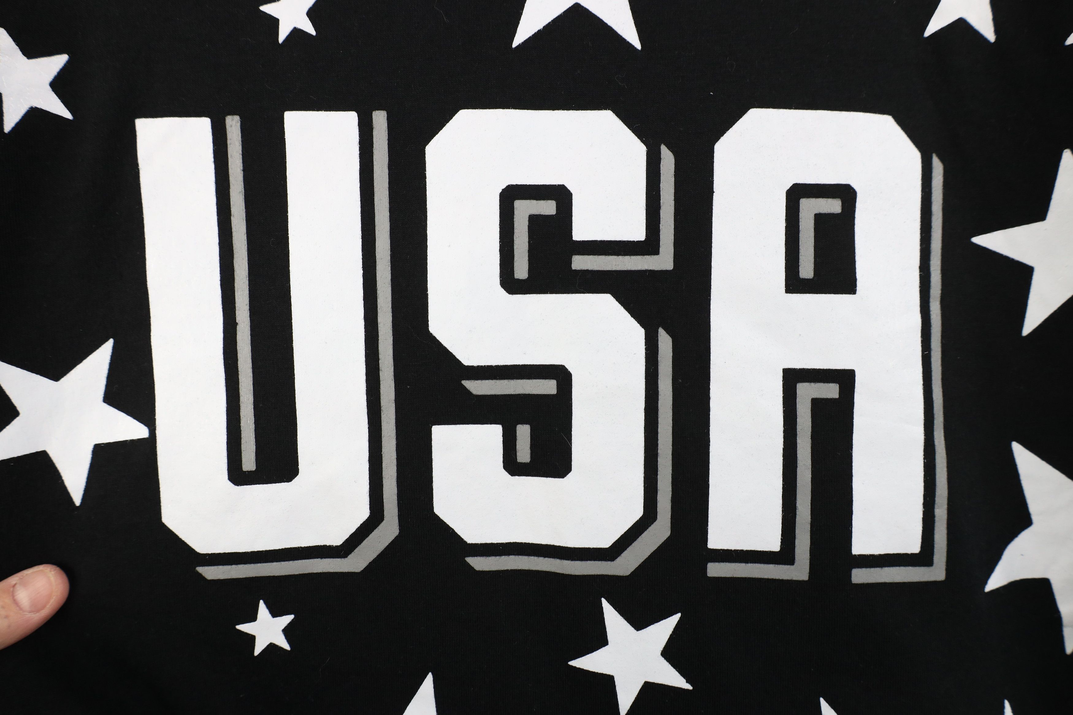 Vintage Deadstock Vintage Y2K Streetwear Flag Long Sleeve T-Shirt Size US XXL / EU 58 / 5 - 5 Thumbnail