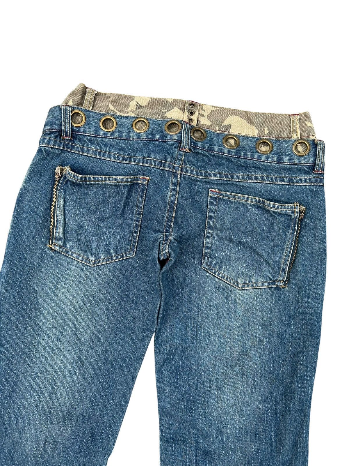 Kapital Double Waist IN THE ATTIC PUNK Distressed Denim Jeans Size US 32 / EU 48 - 14 Thumbnail