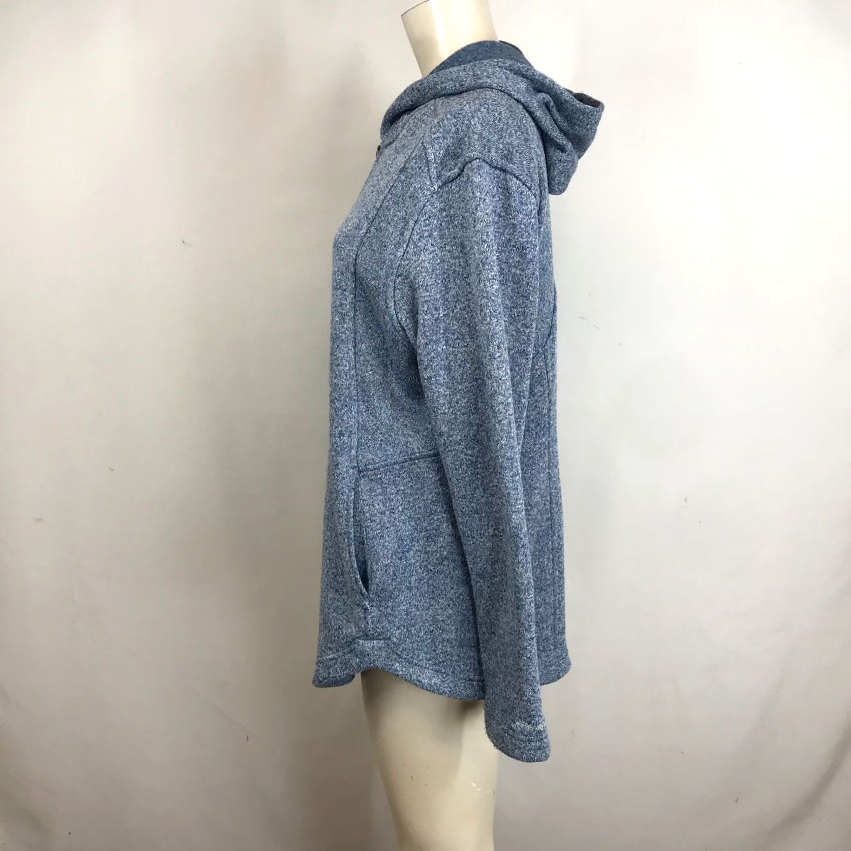 Eddie Bauer Eddie Bauer Womens XL Blue Full Zip Hooded Sweatshirt Jacket Polyester Size XL / US 12-14 / IT 48-50 - 6 Thumbnail