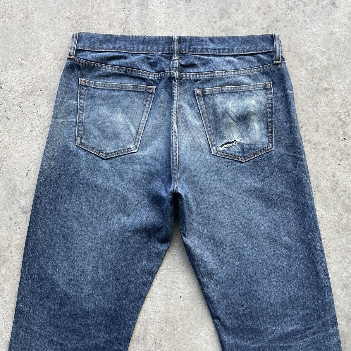 Japanese Brand Vintage Japanese Old Navy Faded Jeans Denim Distressed Pants Size US 34 / EU 50 - 11 Thumbnail