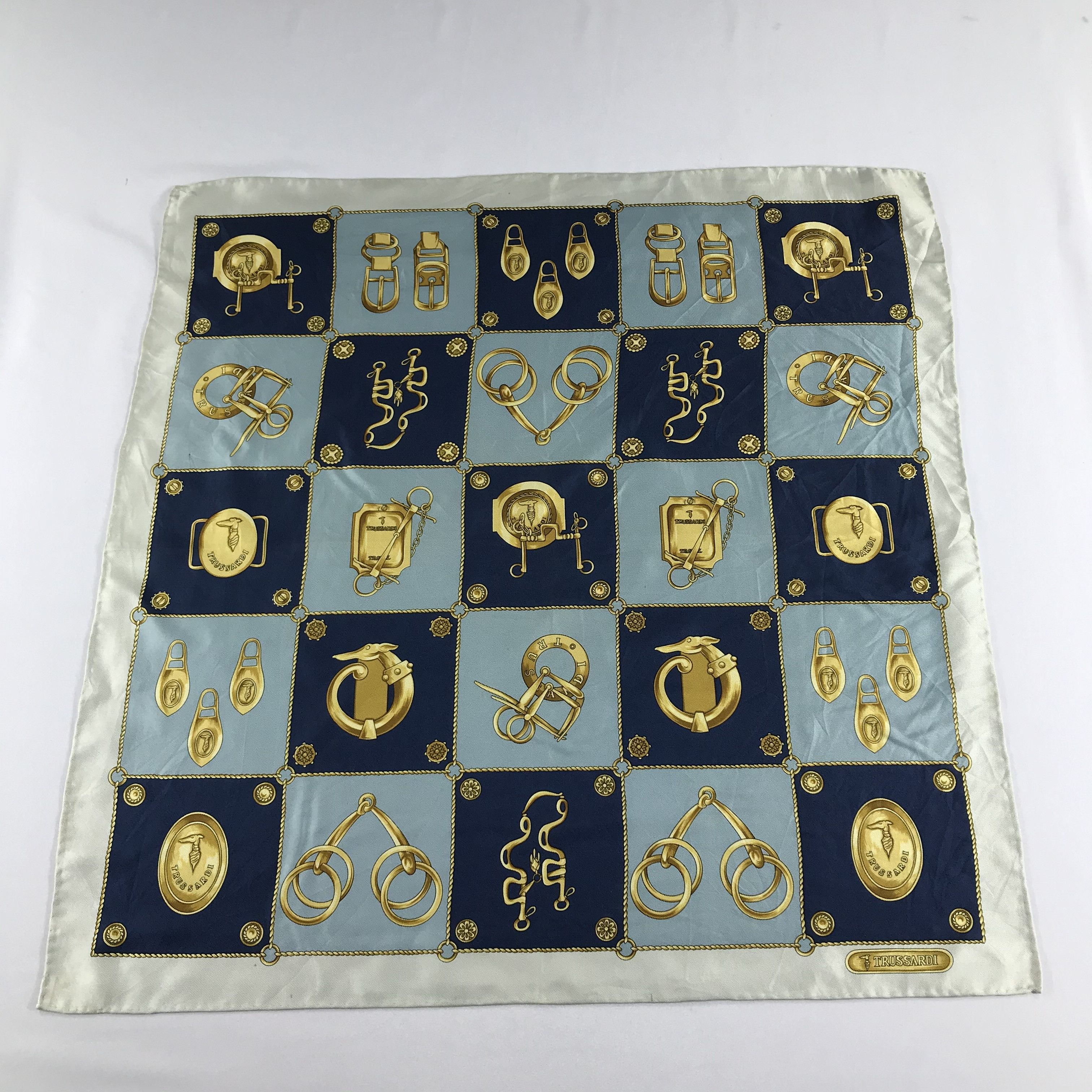 Trussardi Vintage Trussardi Silk Scarf M11 Size ONE SIZE - 2 Thumbnail