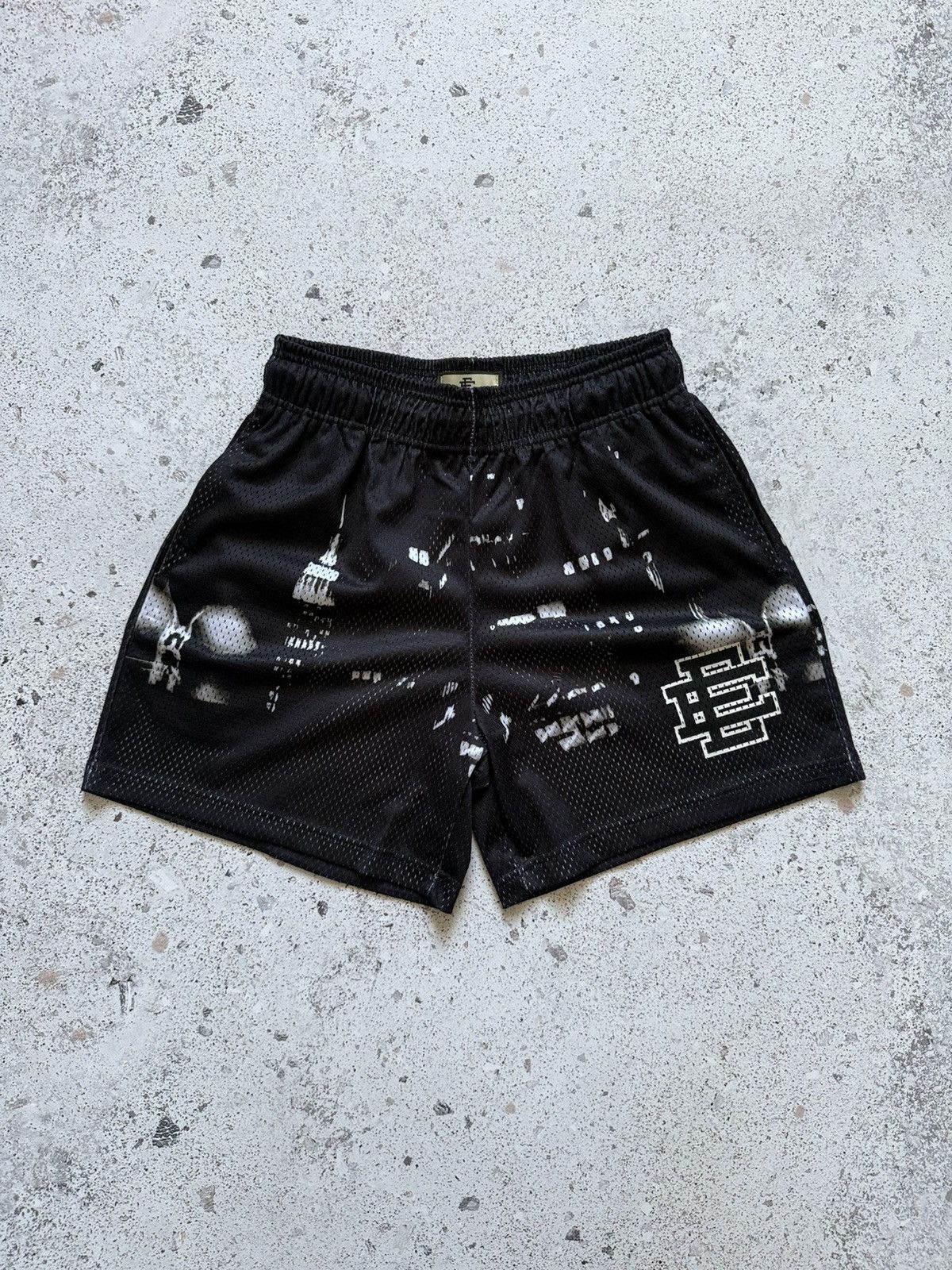 Eric Emanuel Eric Emanuel Black Skyline Shorts / Black Logo | Grailed