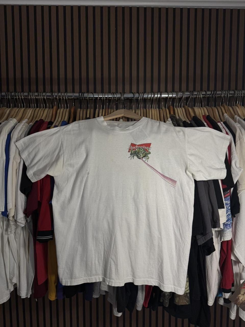 Other Vintage 1999 Single Stitch Budweiser Frog/Toad Tee Size US XL / EU 56 / 4 - 1 Thumbnail