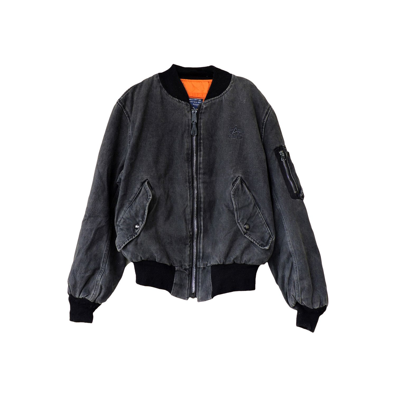 Alpha Industries 90's Alpha Industries MA-1 Carrier Deck Jacket Size US M / EU 48-50 / 2 - 1 Thumbnail