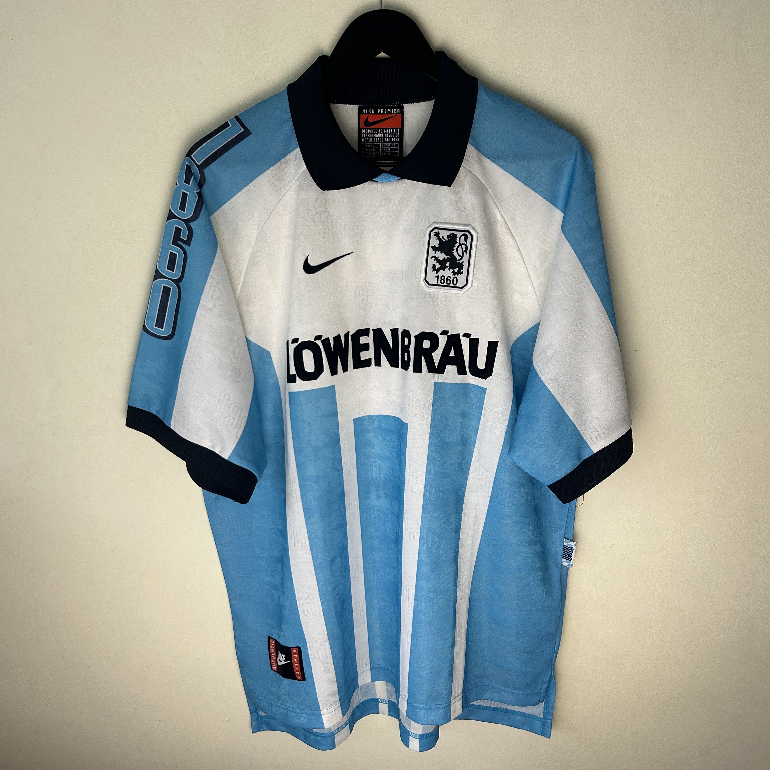Nike TSV 1860 Munchen Nike 1996-97 Home #9 Bodden Jersey Size US XL / EU 56 / 4 - 1 Thumbnail