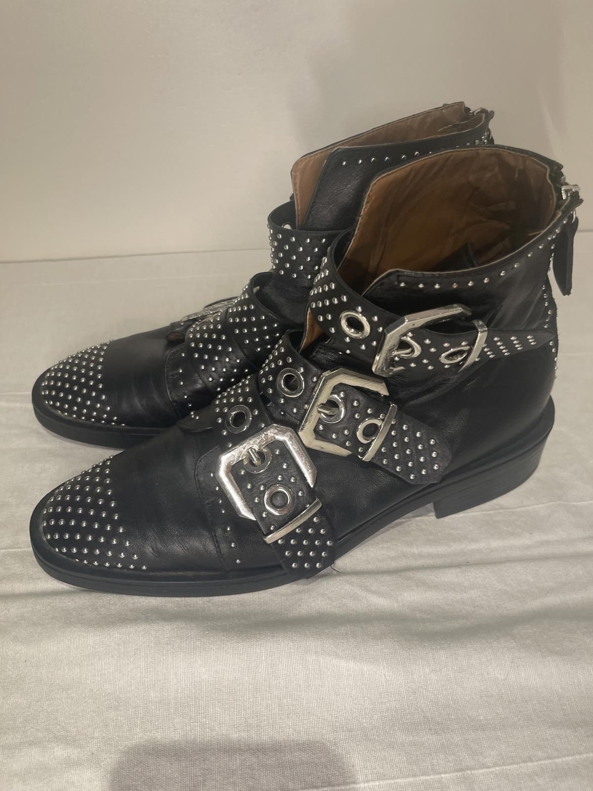 Zara Zara black studded boots Size US 10 / IT 40 - 2 Thumbnail