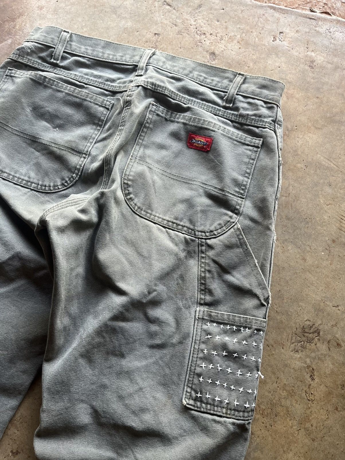 Dickies Dickies Distressed Canvas Pants Sashiko Knee Repair Size US 34 / EU 50 - 5 Thumbnail