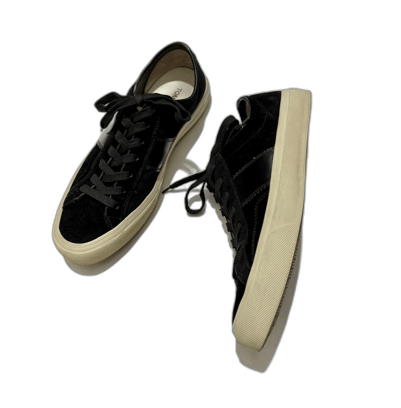 Tom Ford Tom Ford Black Velvet Sneakers for Men Size US 8 / EU 41 - 1 Thumbnail