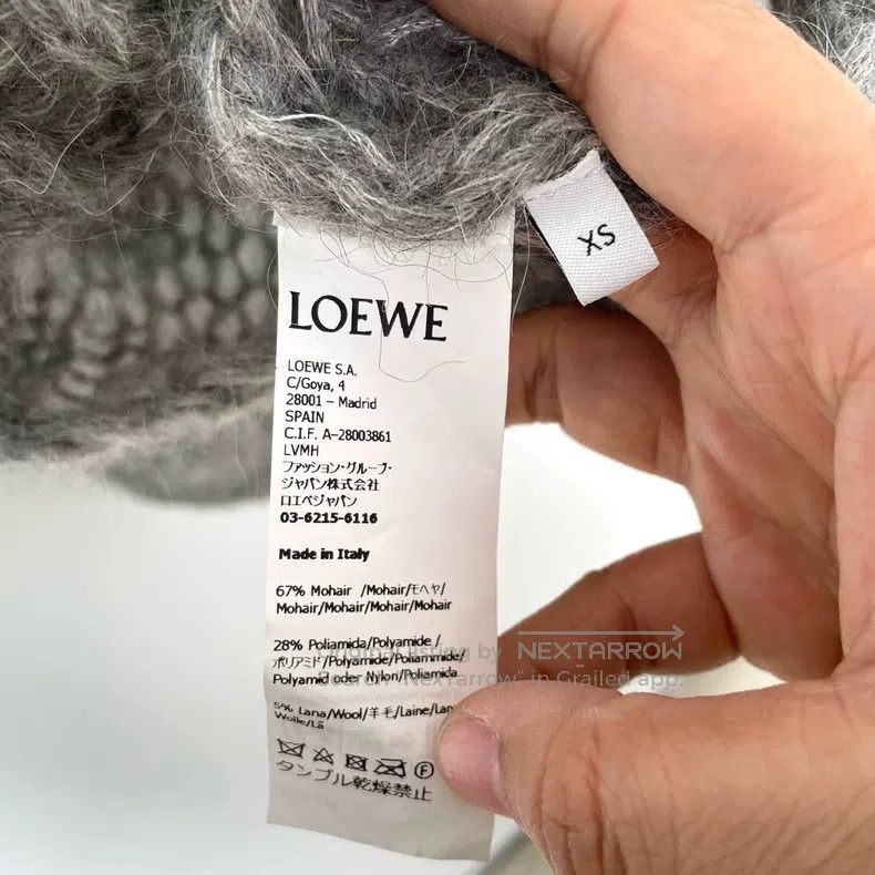 Loewe Loewe Classic Logo High-End Grey Openwork Crewneck Long Sl Size XS / US 0-2 / IT 36-38 - 5 Thumbnail