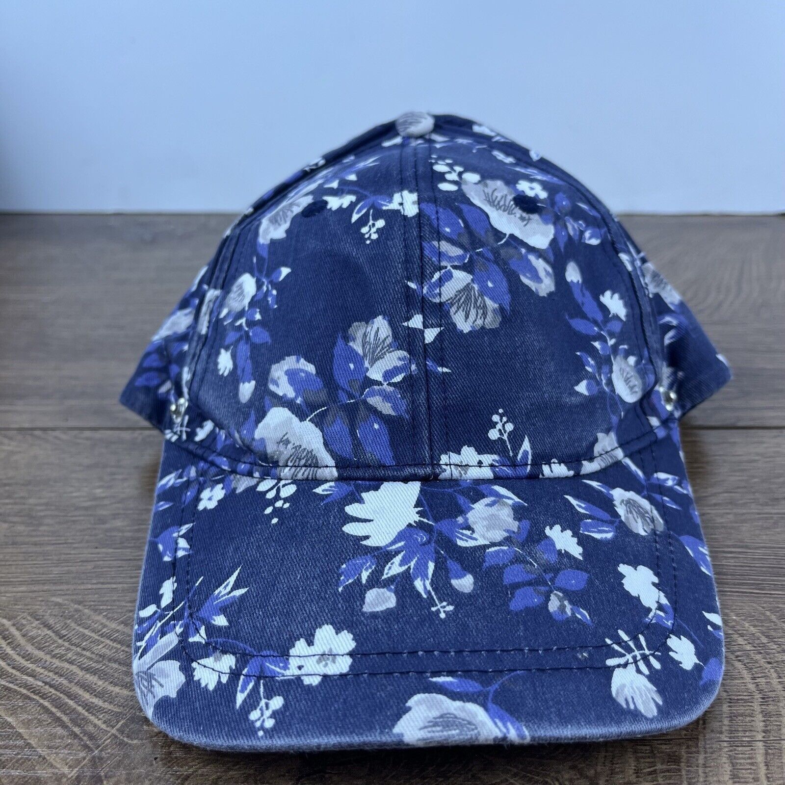 Other Flower Hat Flower Baseball Hat Blue Adjustable Hat Blue Adul Size ONE SIZE - 2 Thumbnail