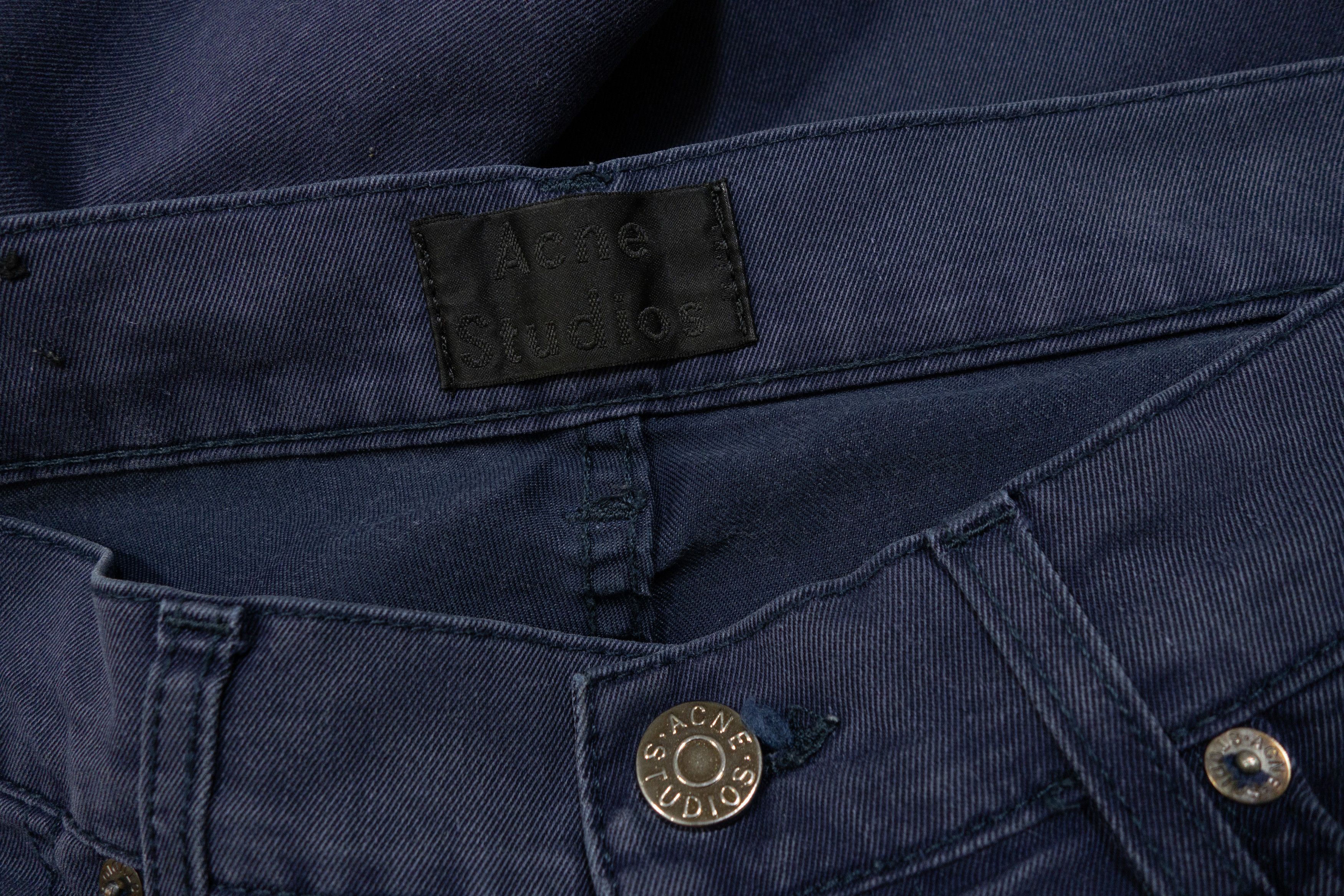 Acne Studios Ace Ups Navy Pants Size US 32 / EU 48 - 8 Thumbnail