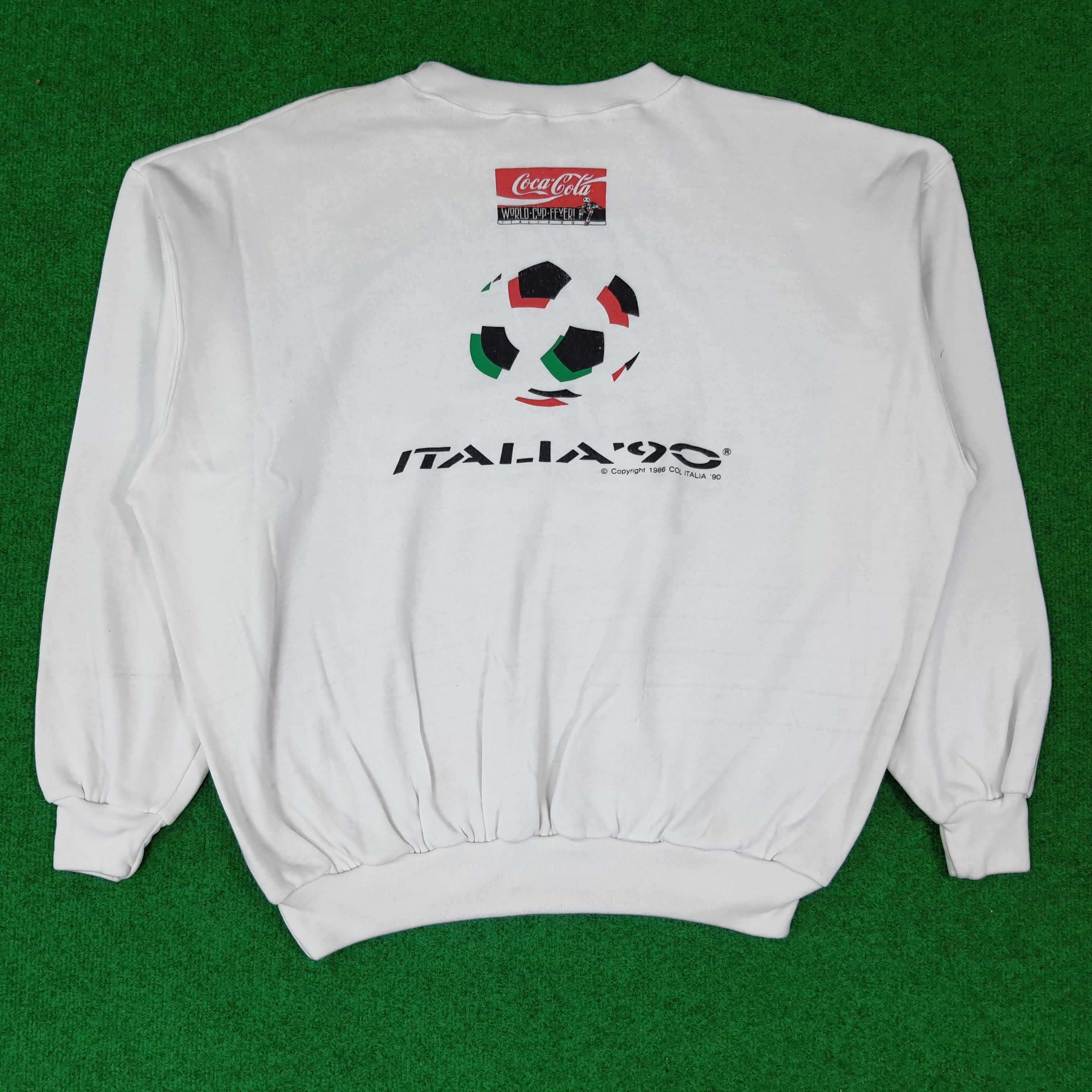 Coca Cola Vintage Coca Cola Italia'90 World Cup Sweatshirt C270N15 Size US XL / EU 56 / 4 - 4 Thumbnail