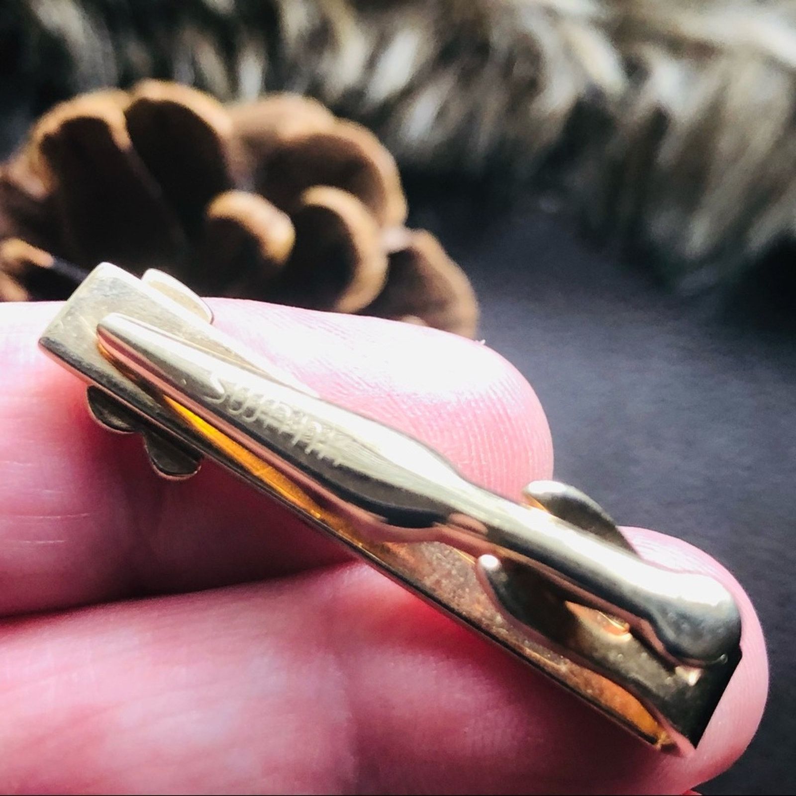 Vintage Vintage men’s Swank gold music note tie bar clip Size ONE SIZE - 4 Thumbnail