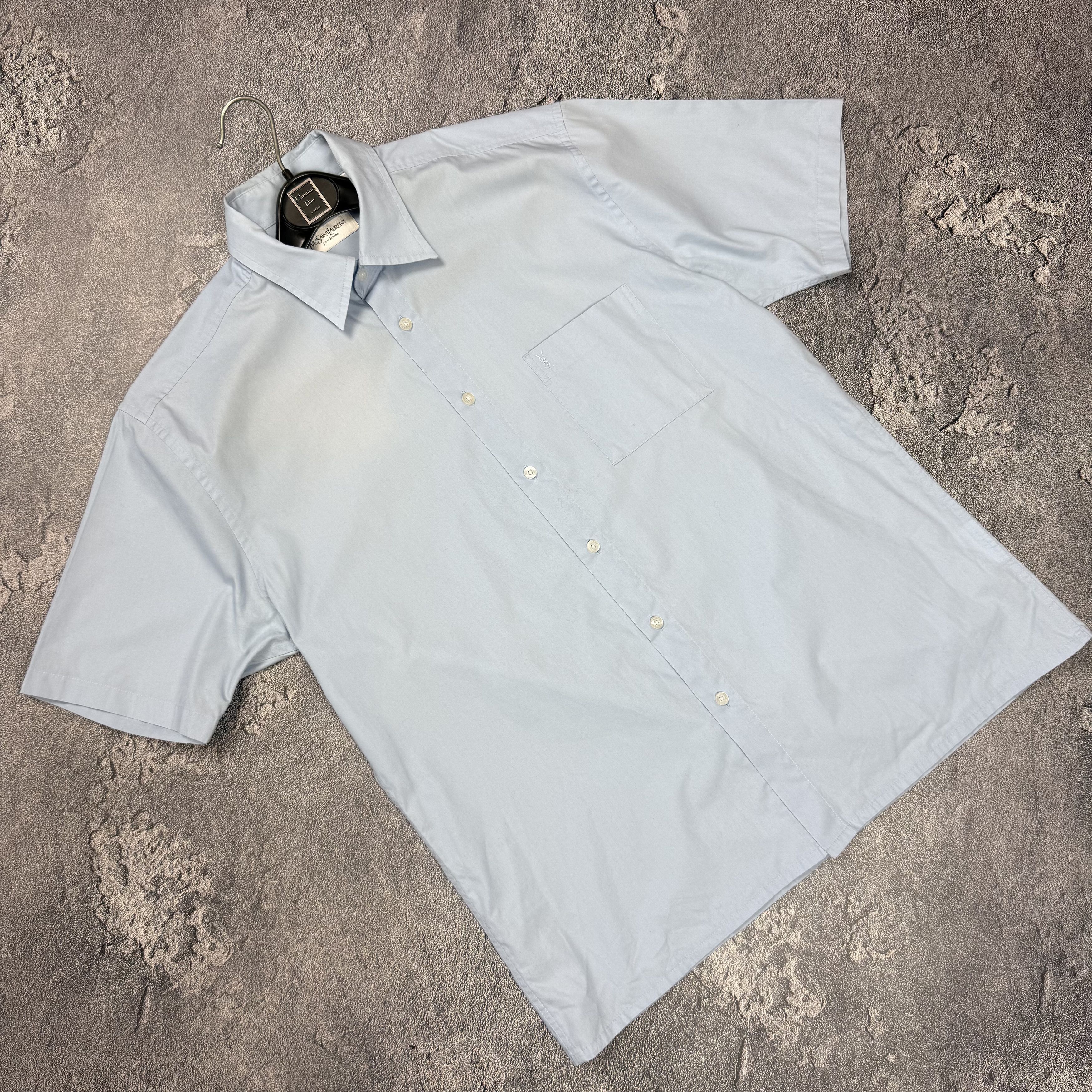 Yves Saint Laurent Vintage Yves Saint Laurent YSL Short Sleeve Button Up Shirt Size US L / EU 52-54 / 3 - 1 Thumbnail