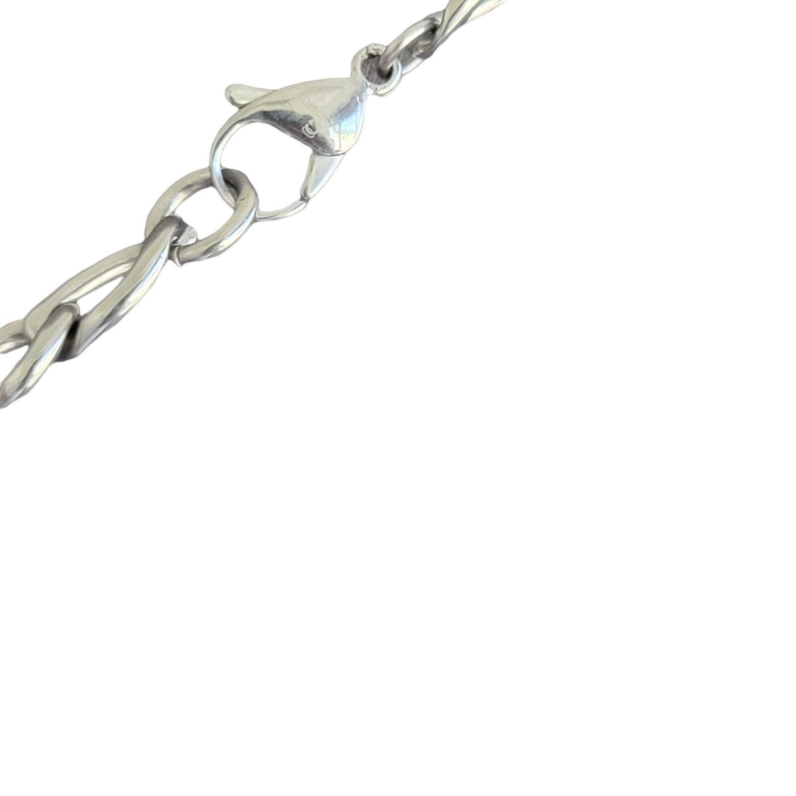 Macys Men's 24 Inch Stainless Silver Necklace. Size ONE SIZE - 4 Thumbnail