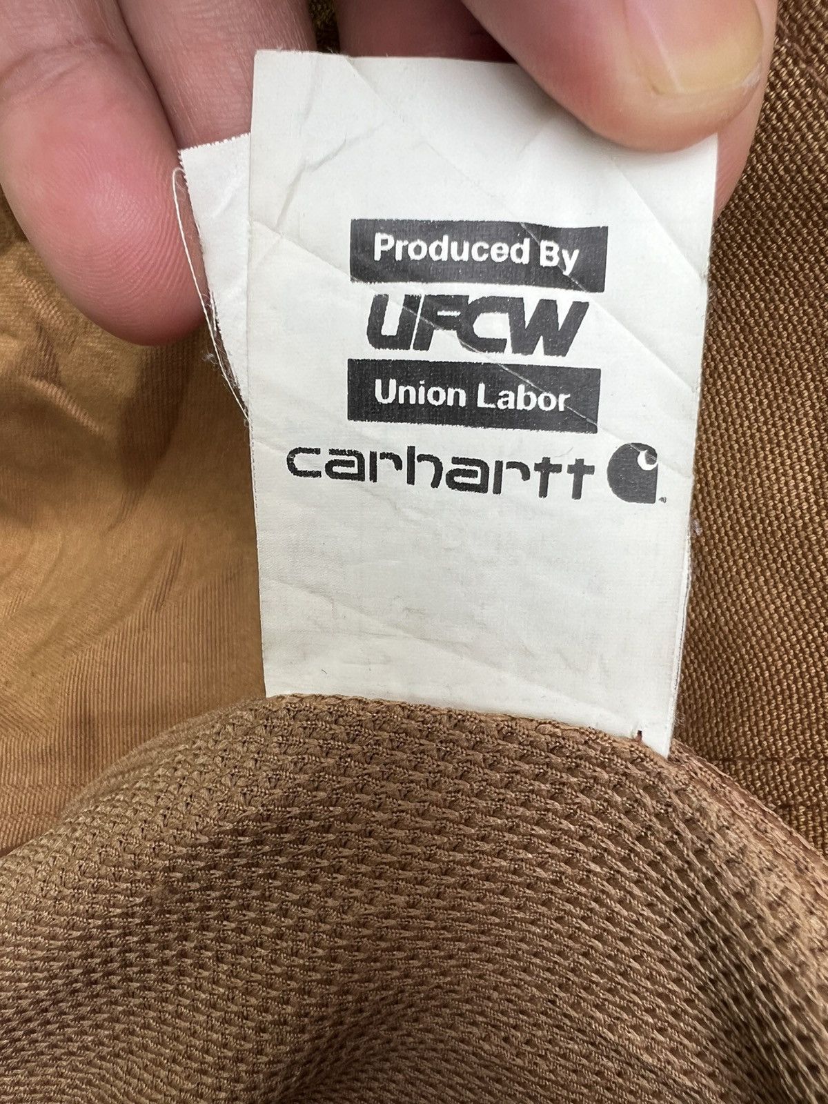 Carhartt VTG Carhartt J131 BRNThermal Lined Hoodie Jacket Made In USA Size US L / EU 52-54 / 3 - 3 Thumbnail