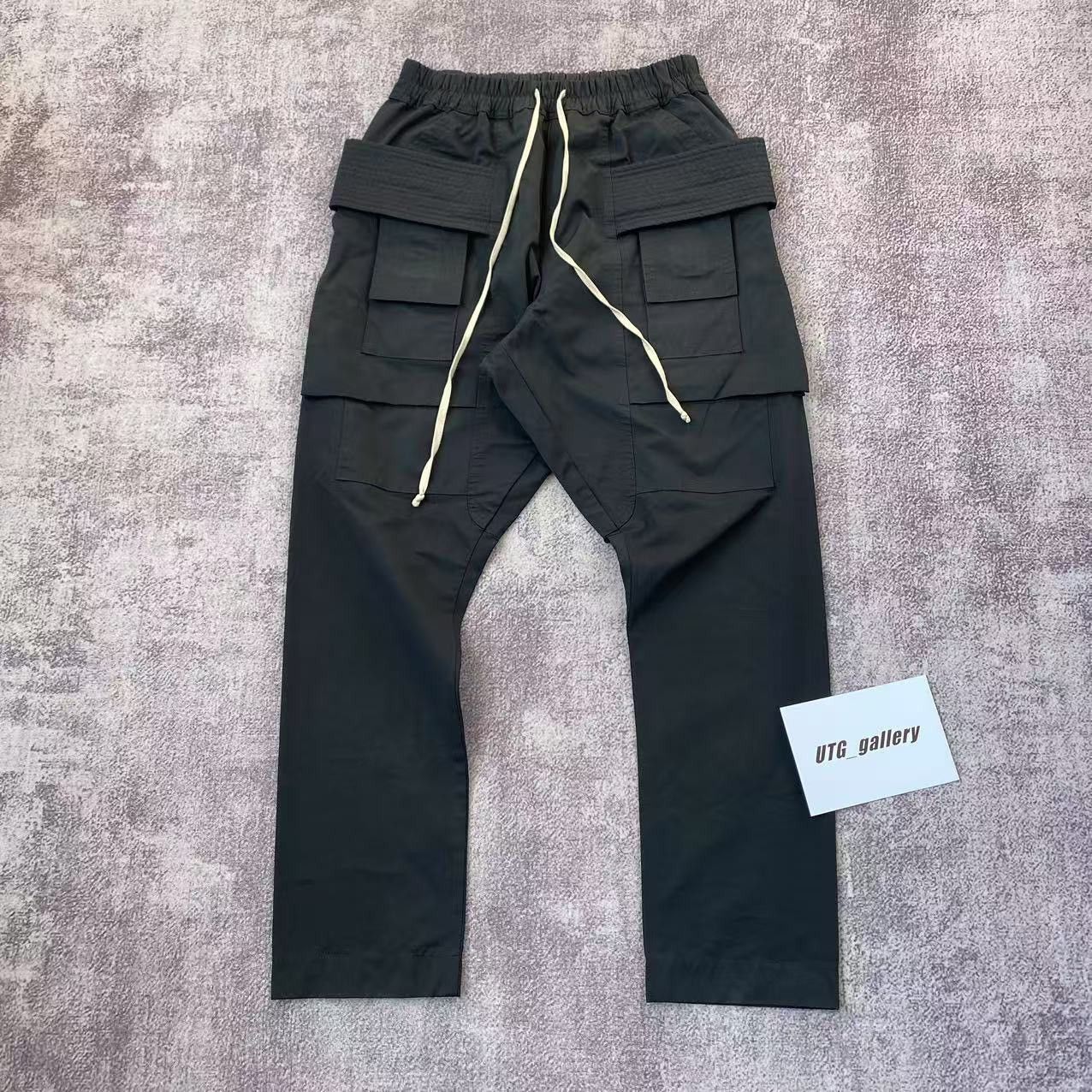 Pre-owned Rick Owens X Rick Owens Drkshdw Creatch Cargo Pants Mu Nylon Version In Black