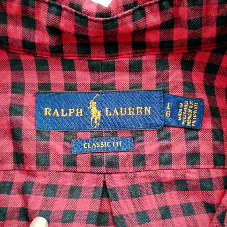 Ralph Lauren Ralph Lauren Buffalo Check Classic Fit LButton Down Shirt Size US L / EU 52-54 / 3 - 4 Thumbnail