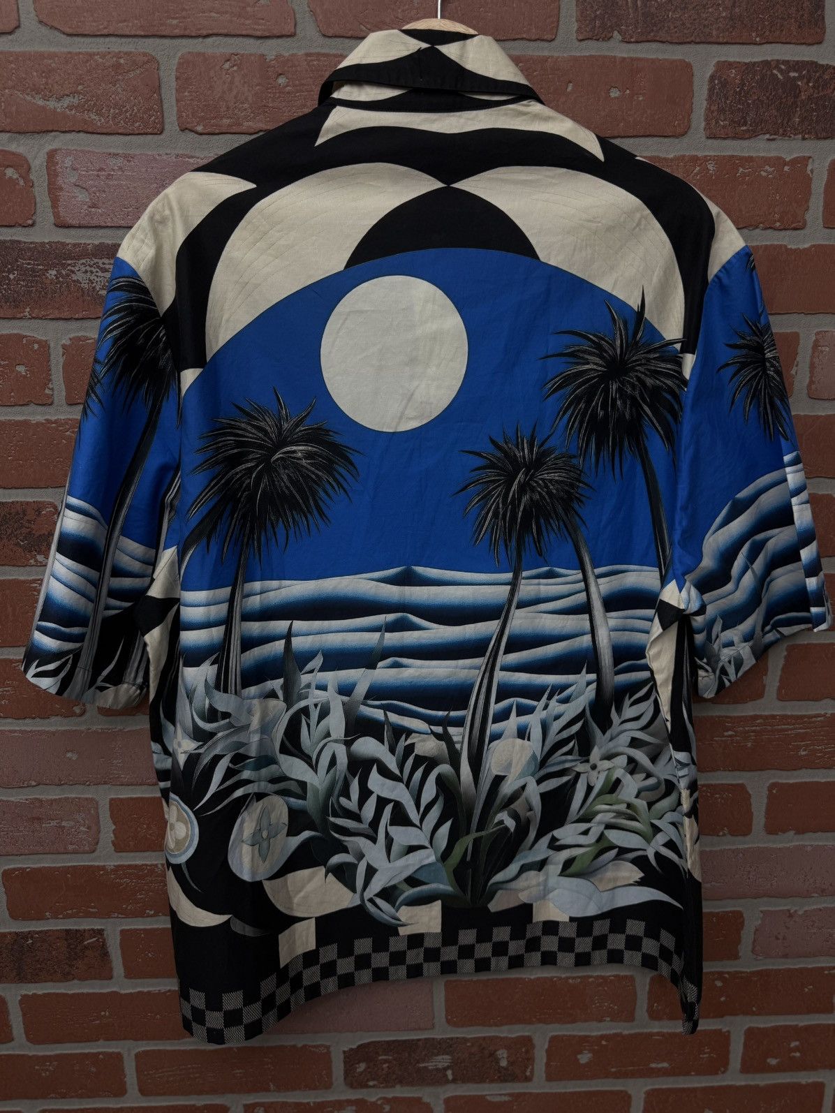 Louis Vuitton Louis Vuitton Button Up Palm Tree Blue Tee 2024 (XL) Size US XL / EU 56 / 4 - 25 Thumbnail