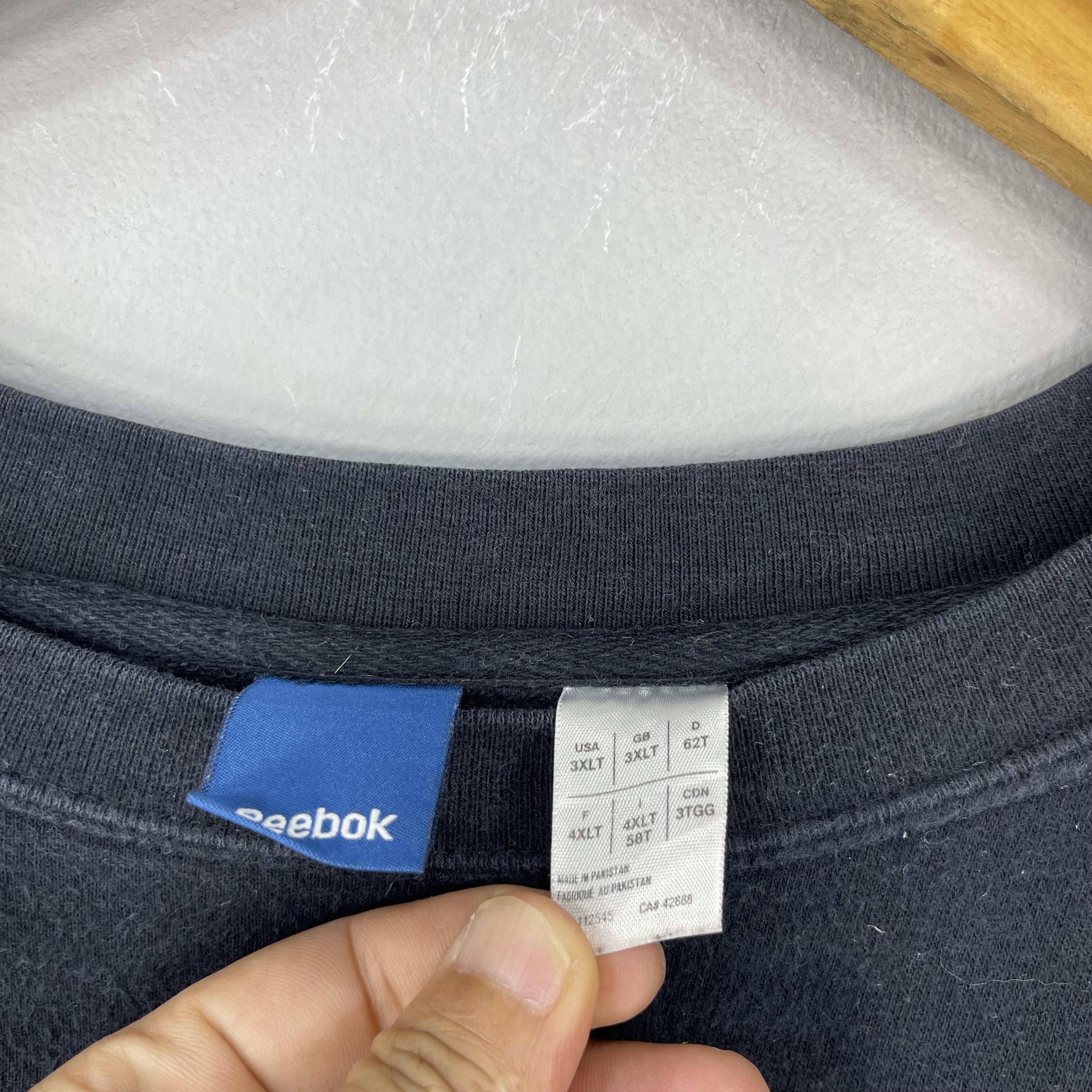 Reebok Vintage Y2K REEBOK Small Logo Embroidery Baggy Sweatshirt Size US XXL / EU 58 / 5 - 6 Thumbnail