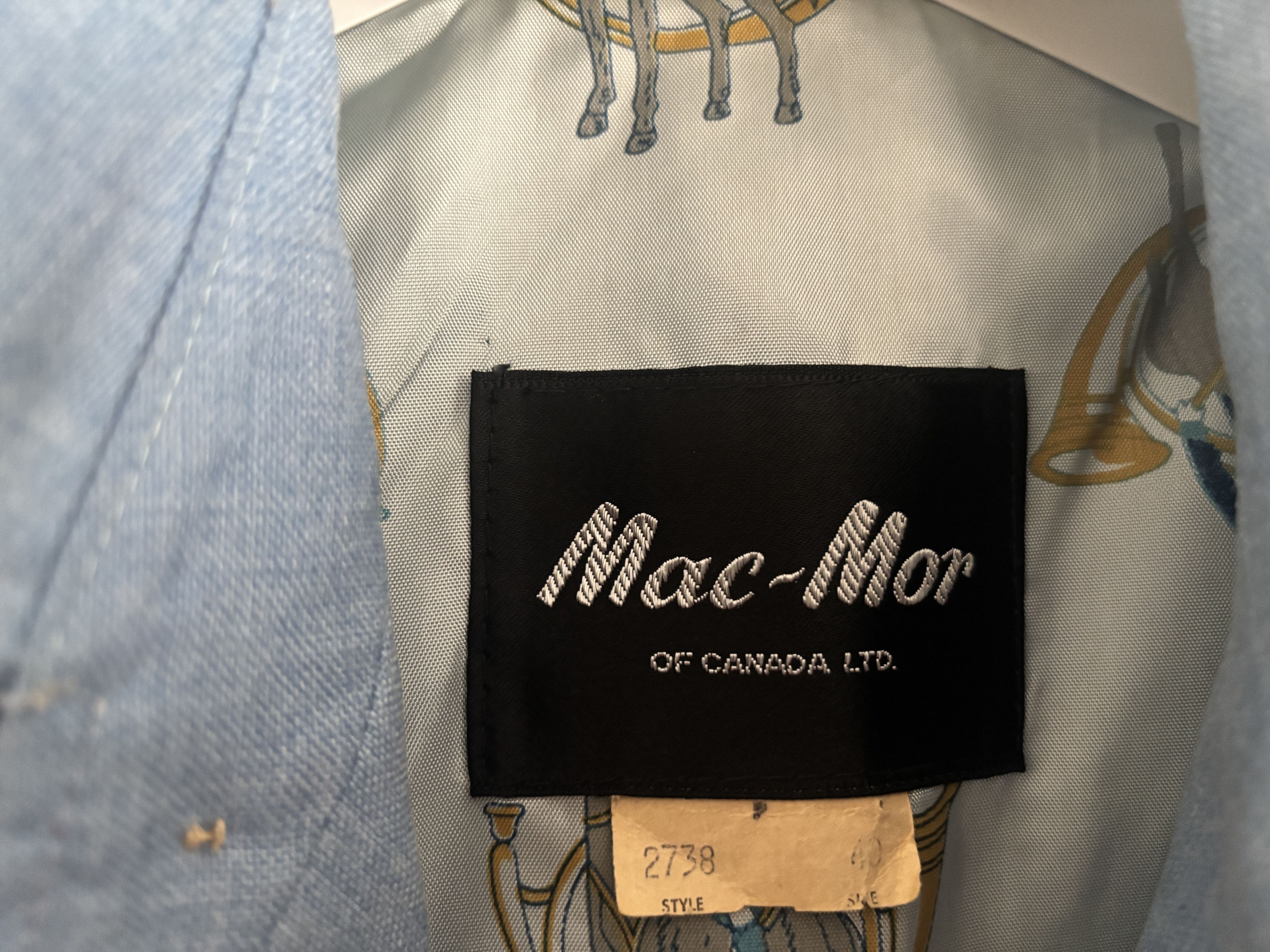 Vintage Mac-Mor Sky Blue Leisure Shirt Jacket/ Overshirt-40/ Medium Size US M / EU 48-50 / 2 - 5 Thumbnail
