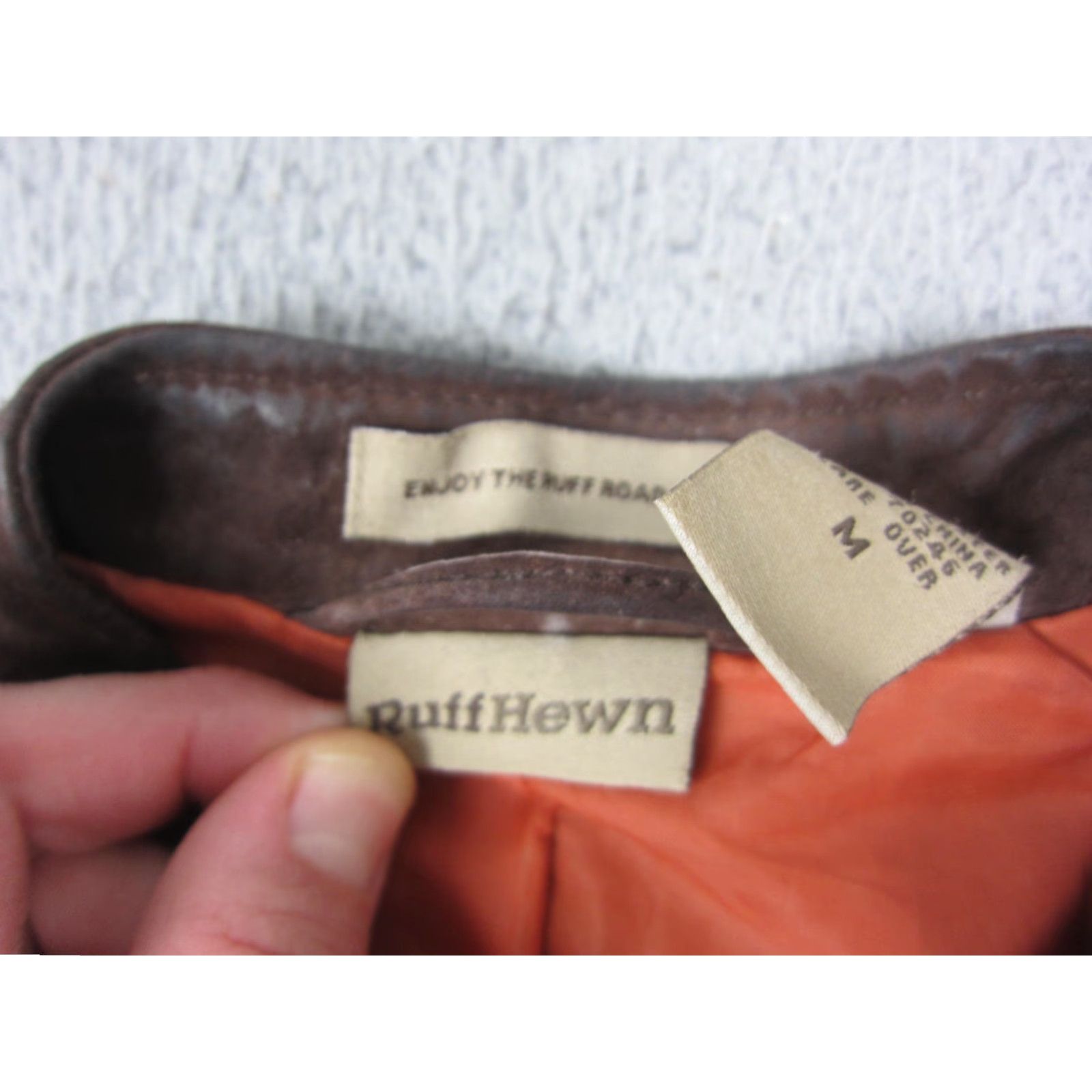 Vintage VINTAGE Ruff Hewn Leather Jacket Womens M Brown Suede Full Zip Size M / US 6-8 / IT 42-44 - 5 Thumbnail