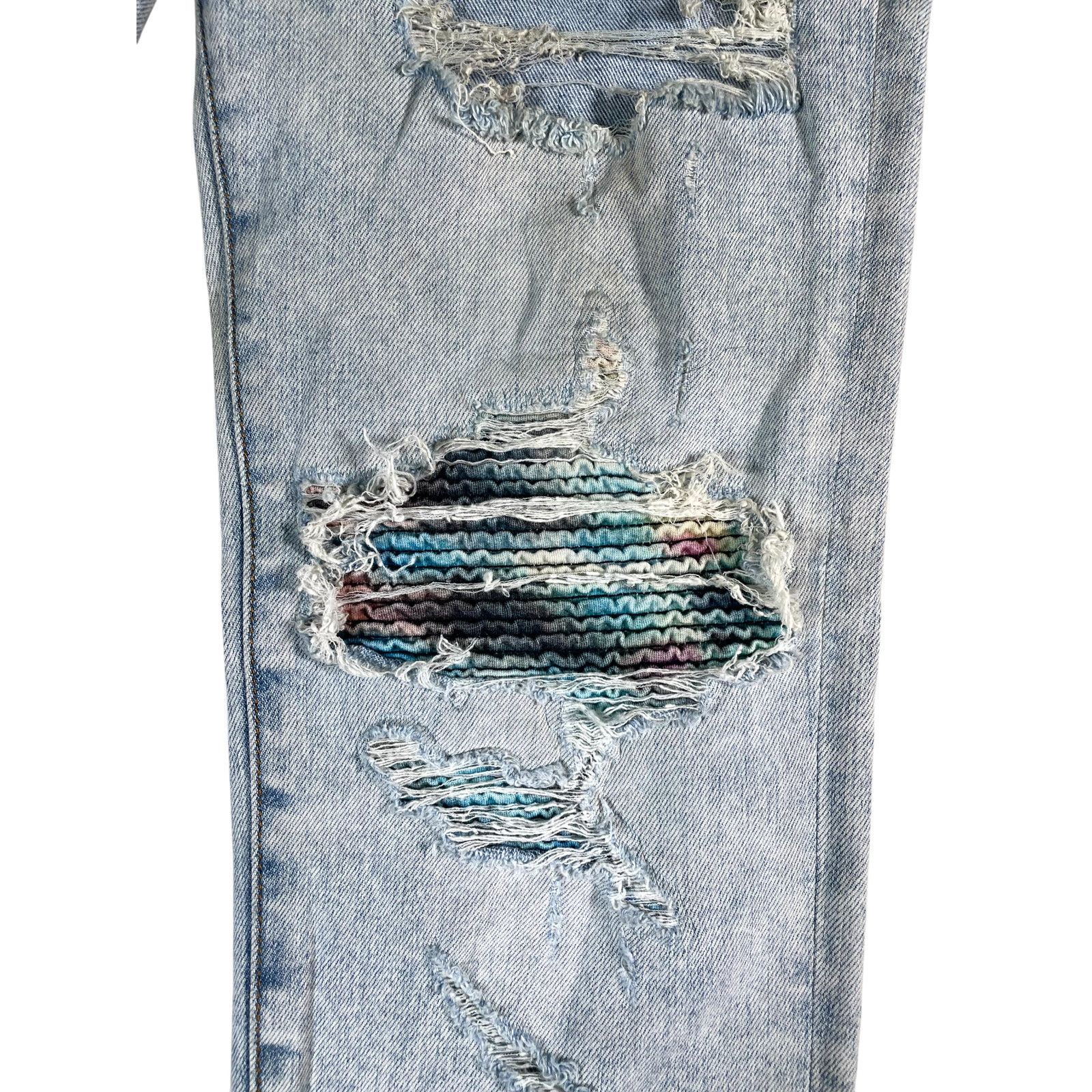 Amiri Amiri Multi MX1 Tie Dye & Light Wash Jeans Size US 34 / EU 50 - 3 Thumbnail