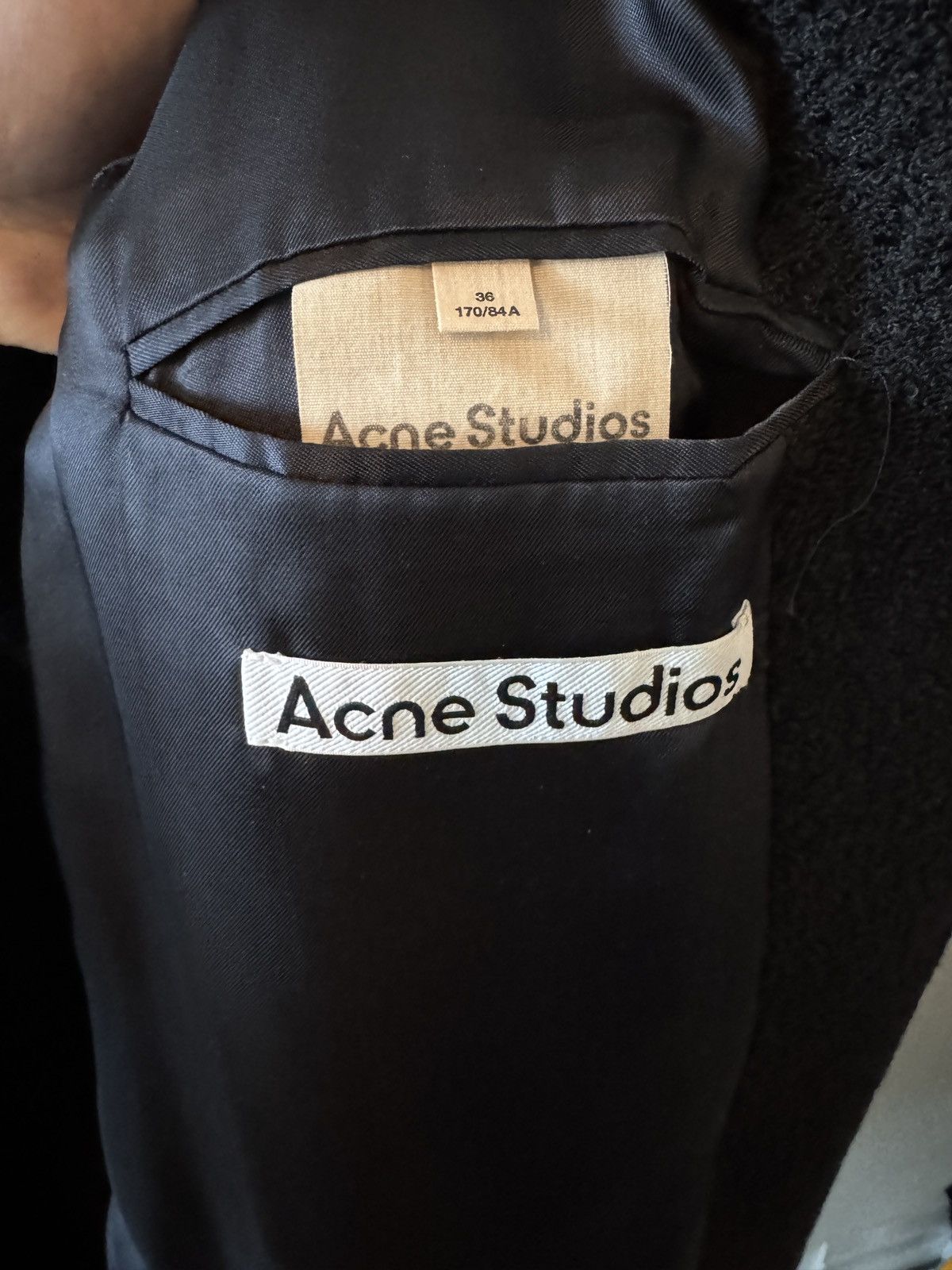 Acne Studios Acne Studios Black Coat Size US M / EU 48-50 / 2 - 2 Thumbnail