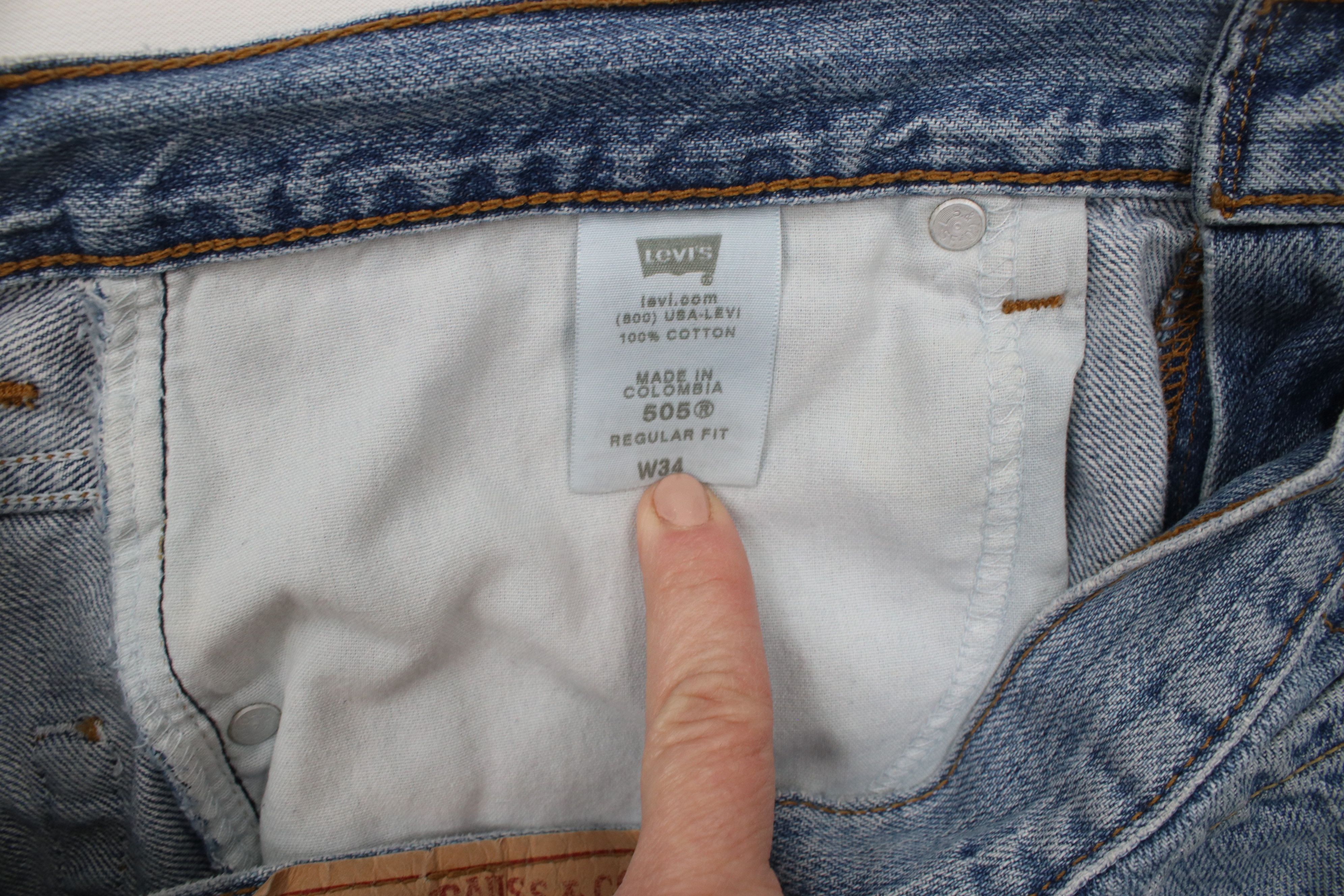 Levi's × Vintage Vintage Y2K Levis 505 Regular Fit Denim Jean Shorts Jorts Size US 34 / EU 50 - 7 Thumbnail